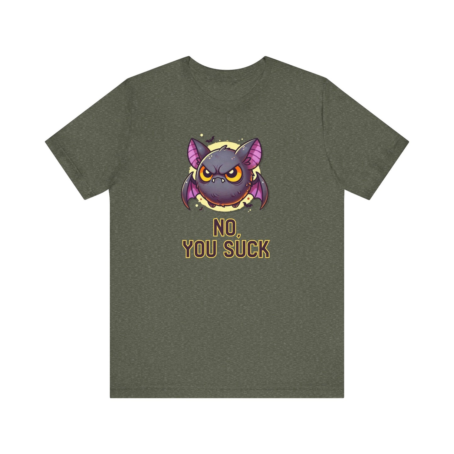 No, You Suck Halloween T-Shirt - Funny Bat Innuendo Tee - Goateez Style