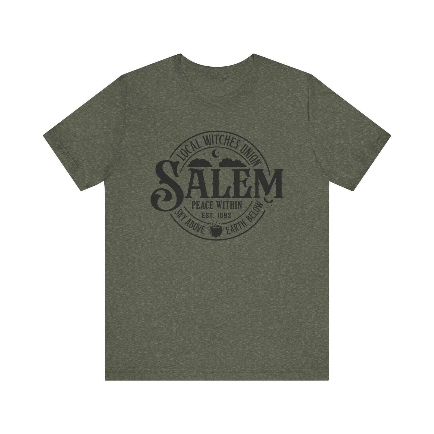 Salem Local Witches Union Humorous Halloween Graphic T-Shirt - Goateez Style