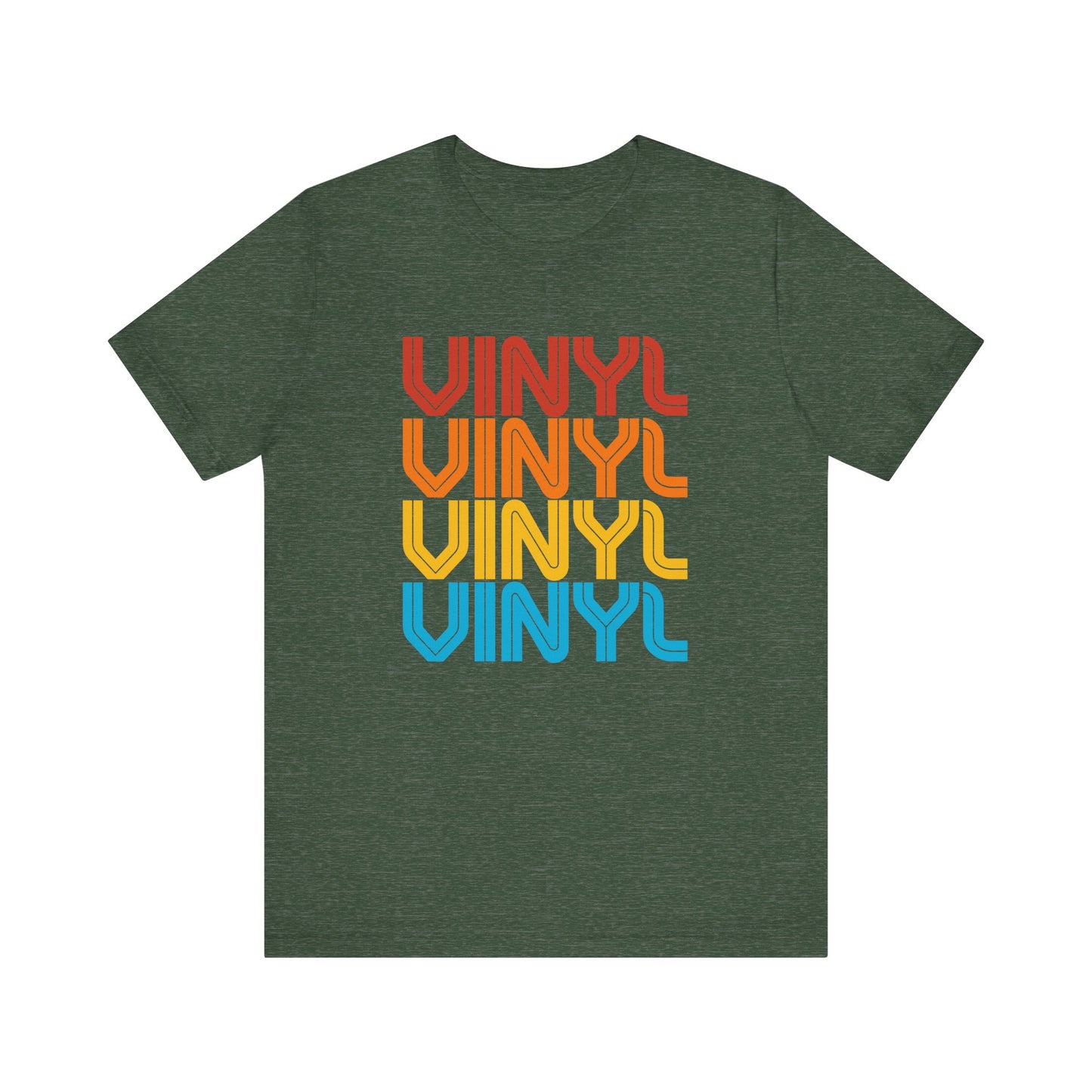 Retro Vinyl T-Shirt - Bold and Colorful Music Lover Design