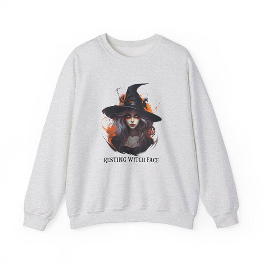 Resting Witch Face Sweatshirt - Fun Halloween Design - Goateez Style