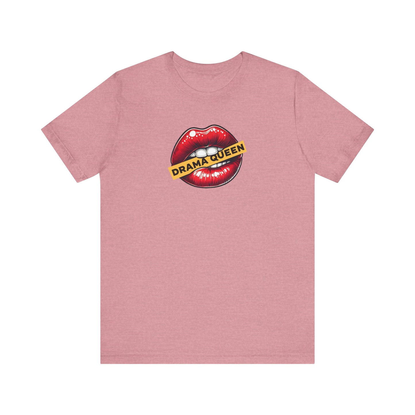Drama Queen T-Shirt - Bold Lips Graphic Tee
