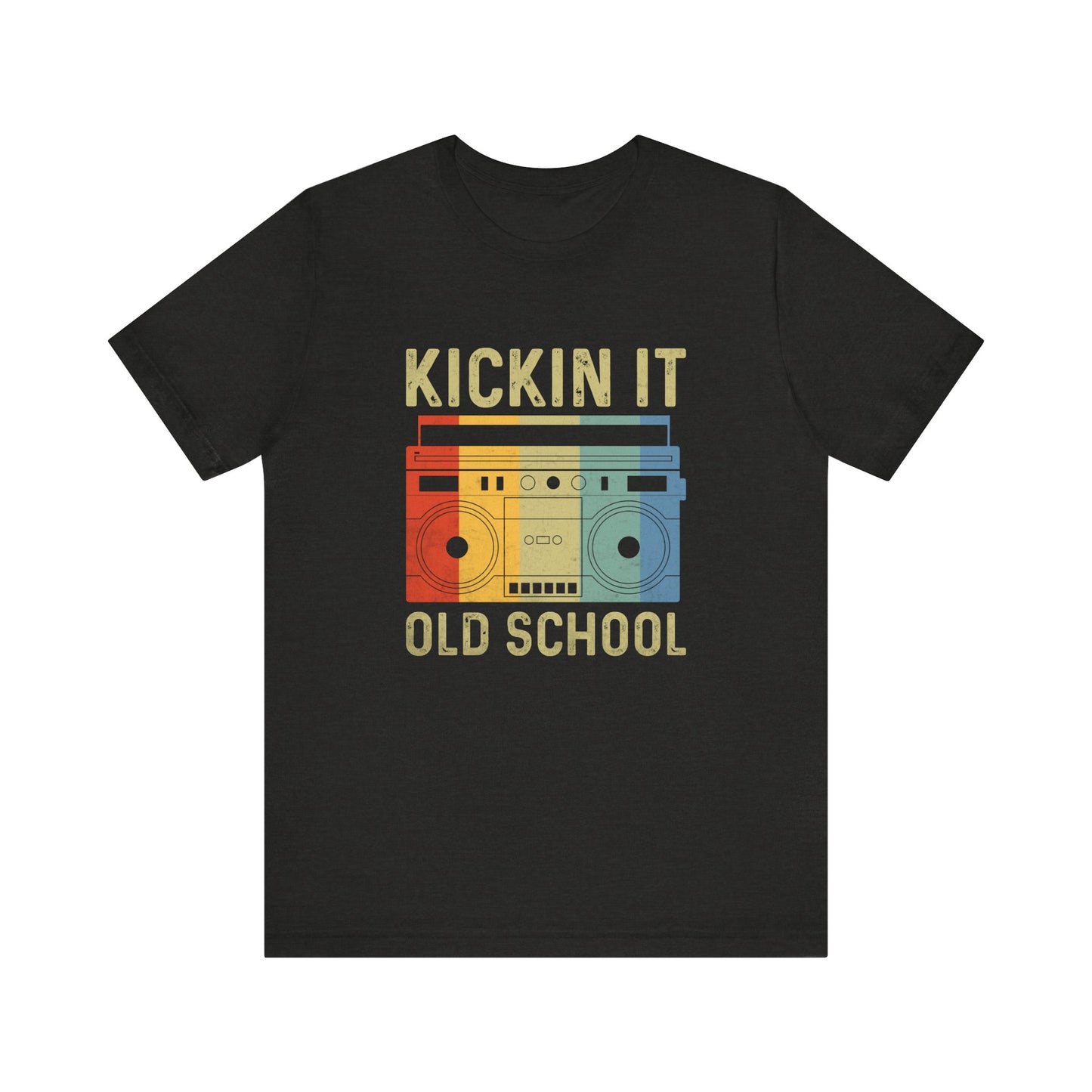 Kickin' It Old School T-Shirt - Retro Boombox Vintage Design