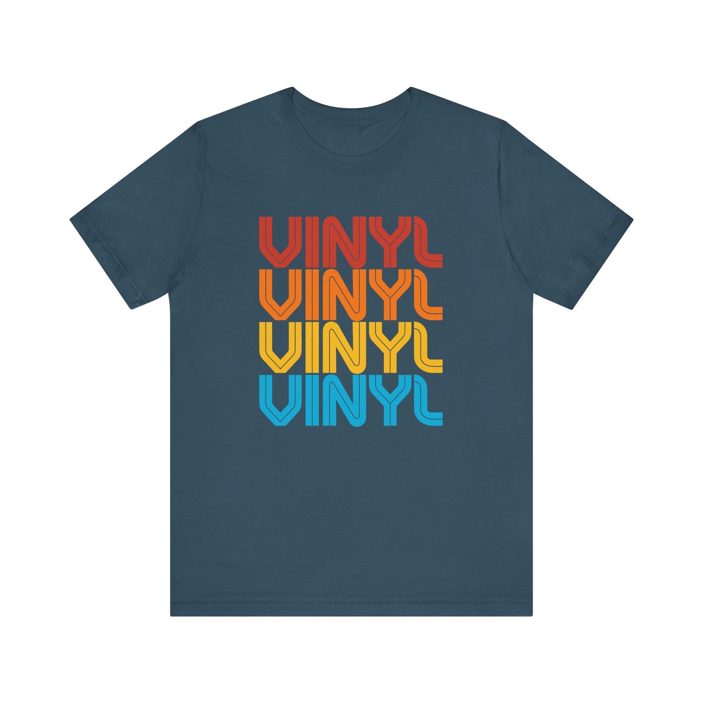 Retro Vinyl T-Shirt - Bold and Colorful Music Lover Design