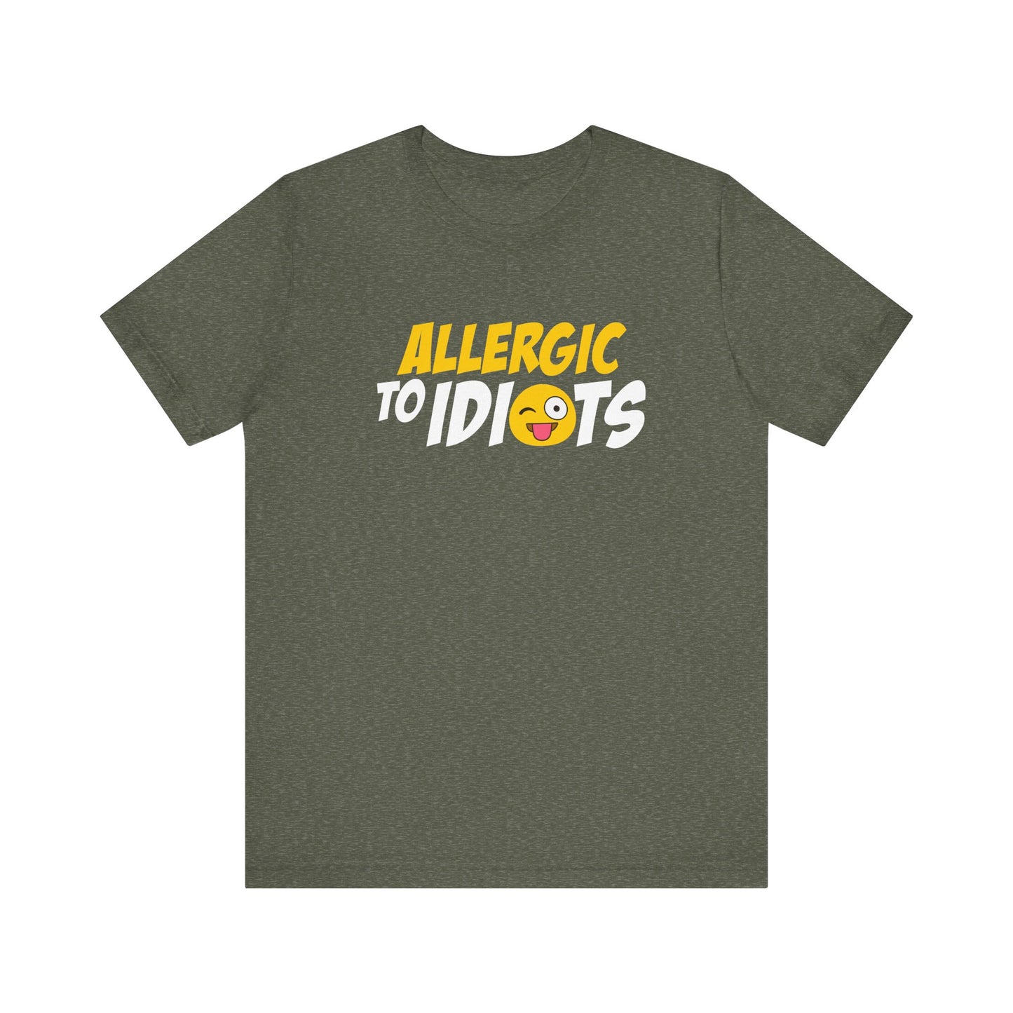 Allergic to Idiots T-Shirt - Funny Sarcastic Graphic Tee