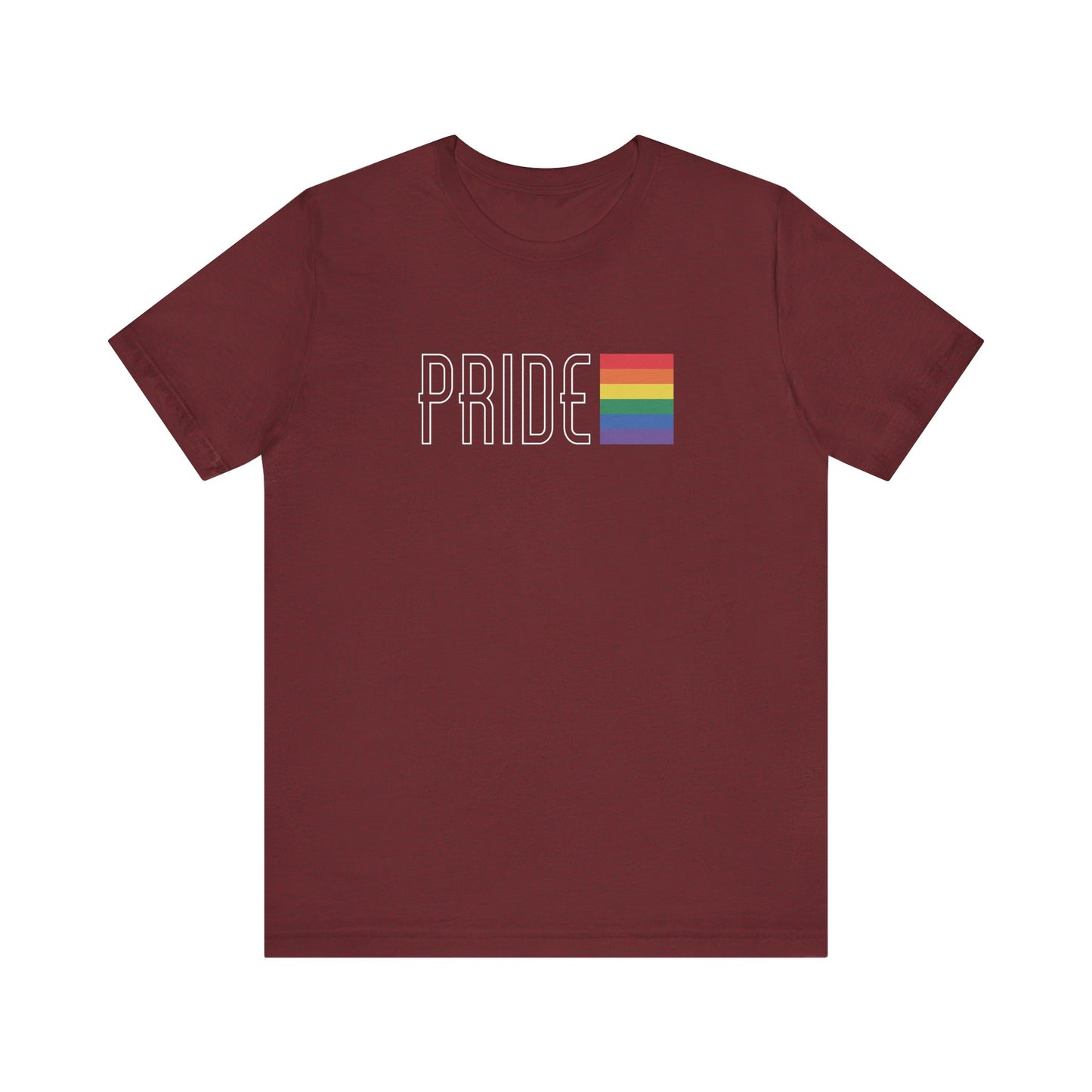 Minimalist PRIDE Rainbow Flag LGBTQ T-Shirt
