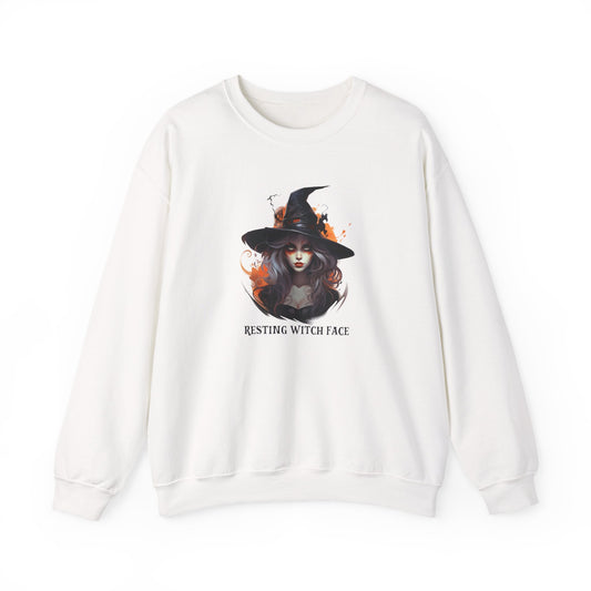 Resting Witch Face Sweatshirt - Fun Halloween Design - Goateez Style
