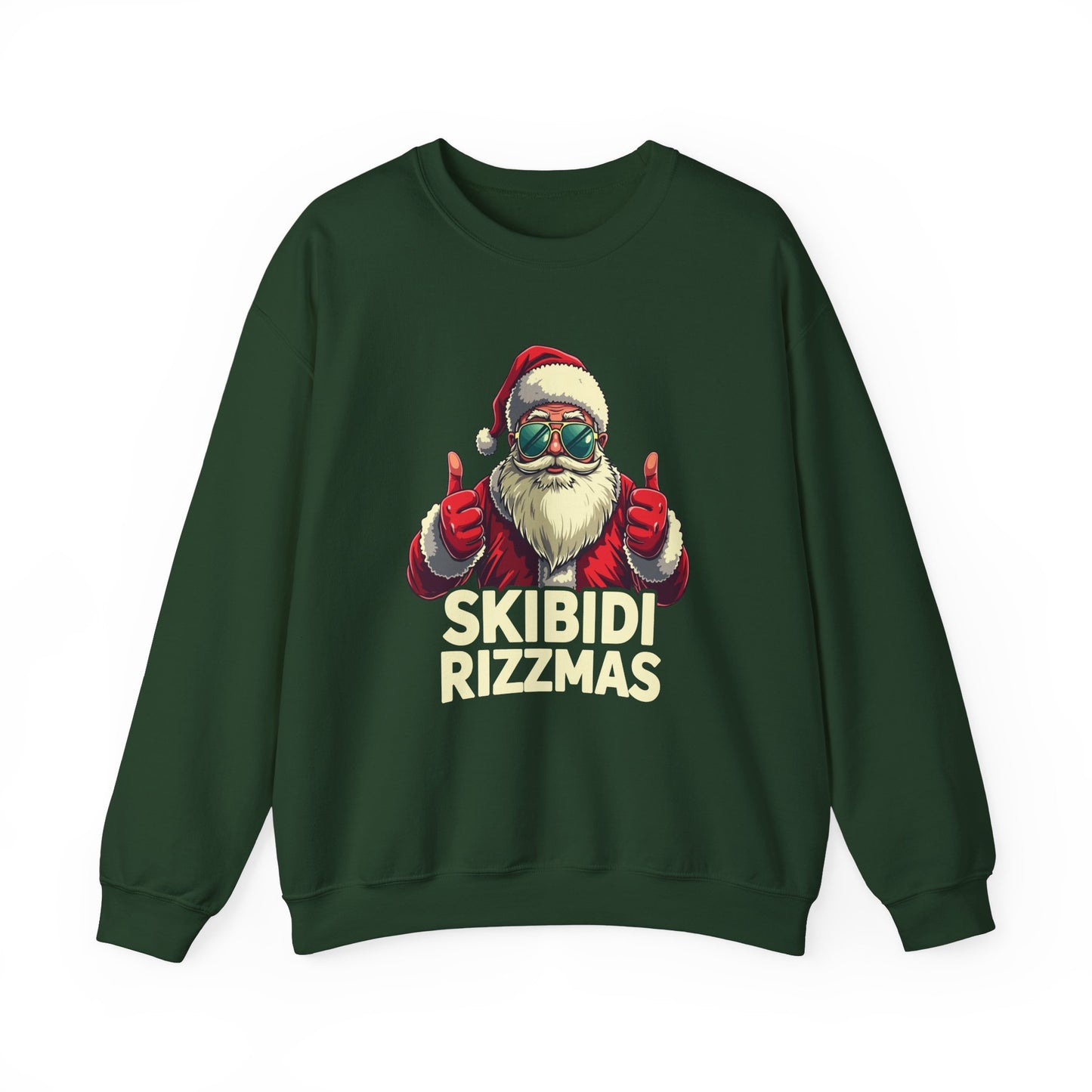 Skibidi Rizzmas Sweatshirt - Funny Santa Meme Christmas Sweater - Goateez Style