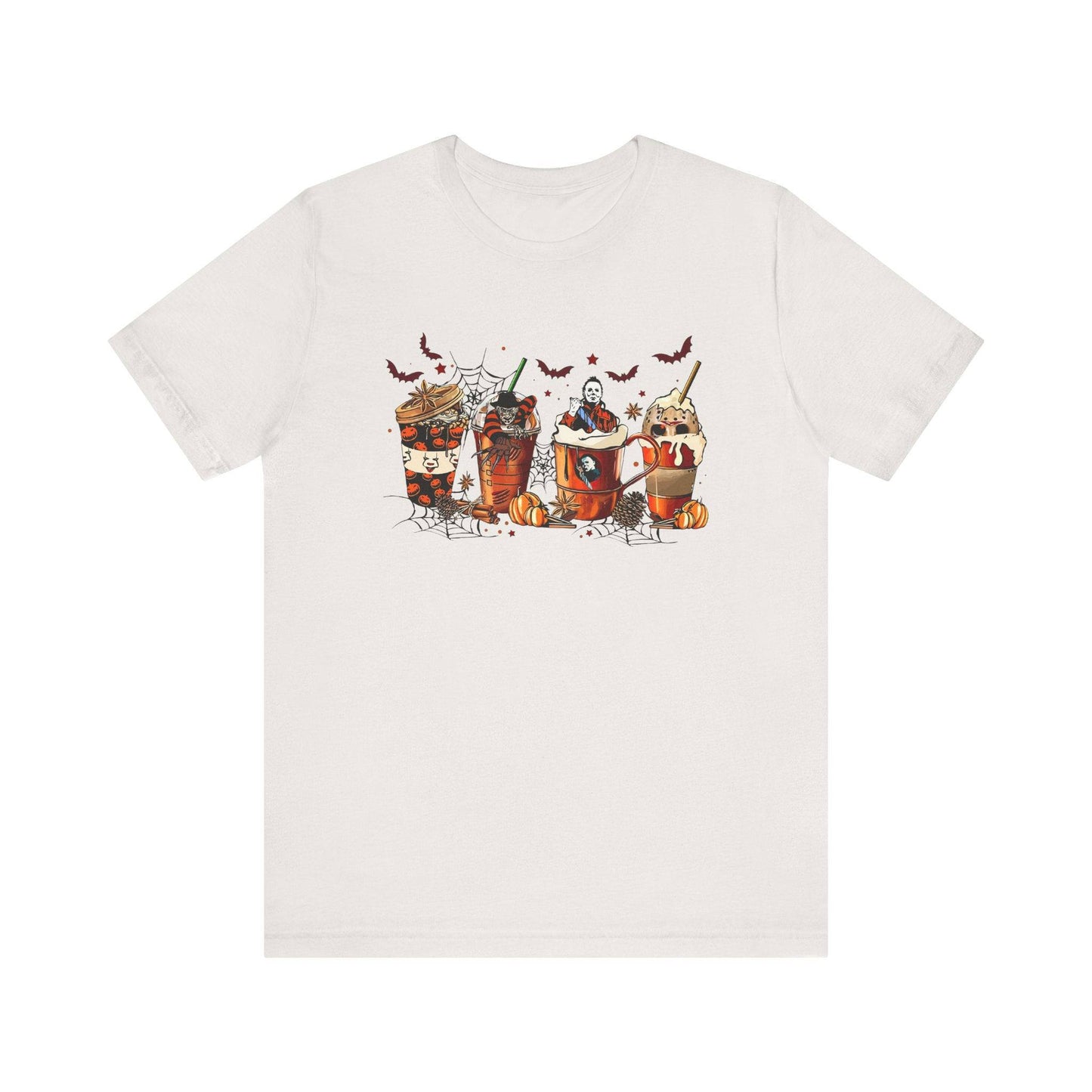 Horror Movie Coffee Crew T-Shirt - Spooky Halloween Vibes - Goateez Style