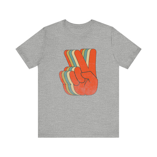 Retro Peace Sign T-Shirt - Vintage 60's & 70's Hippie Vibes