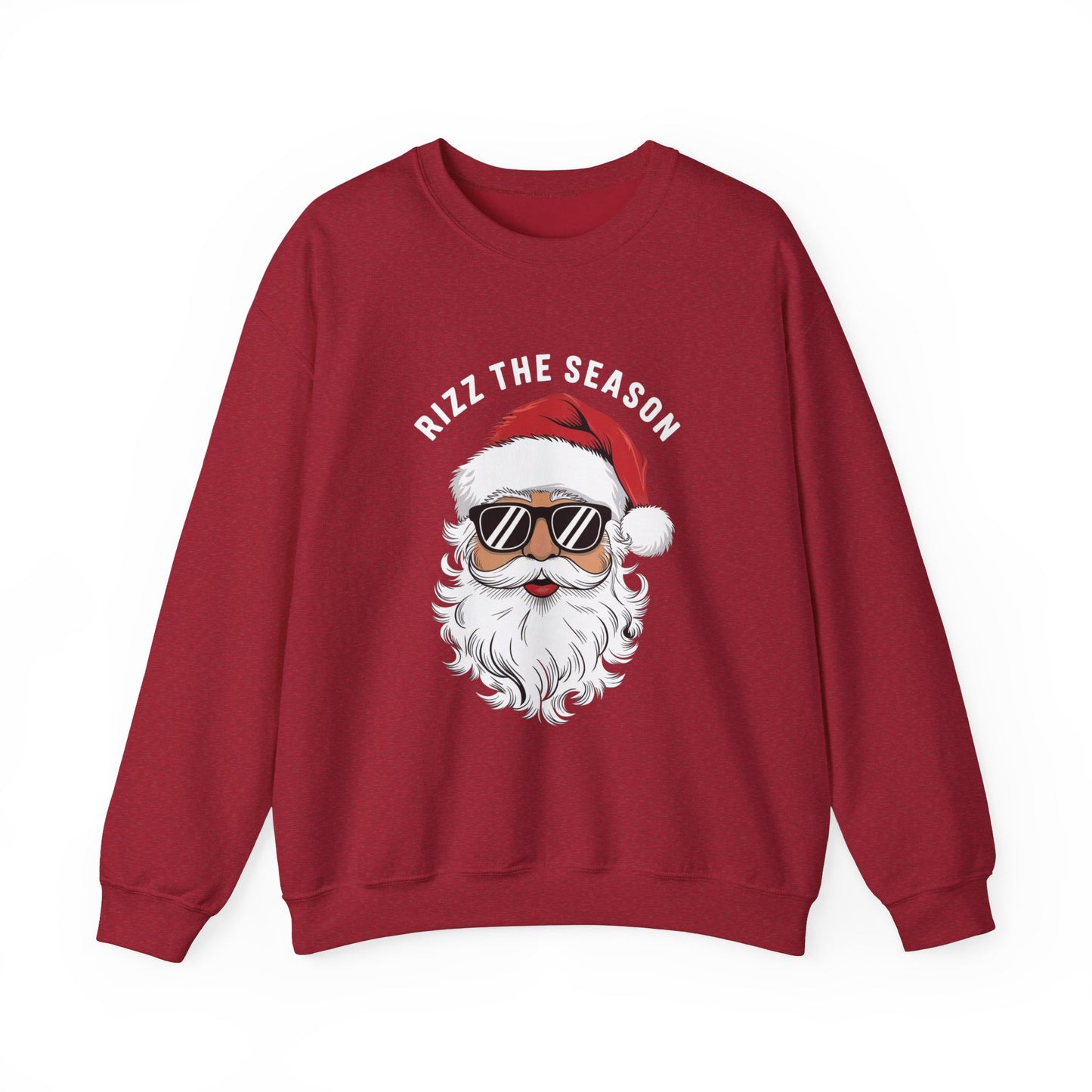Rizz the Season Sweatshirt - Funny Cool Santa Christmas Design - Goateez Style