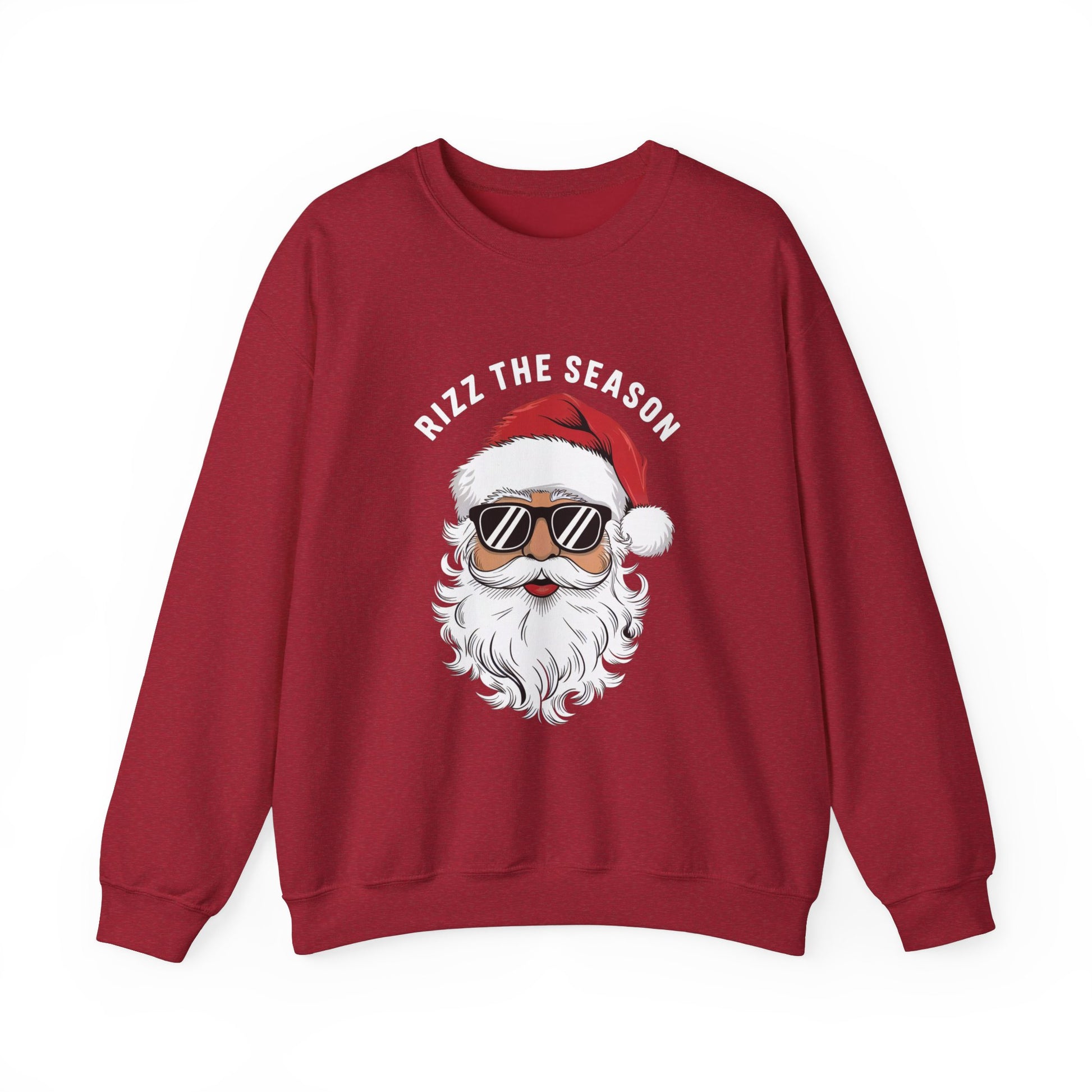 Rizz the Season Sweatshirt - Funny Cool Santa Christmas Design - Goateez Style
