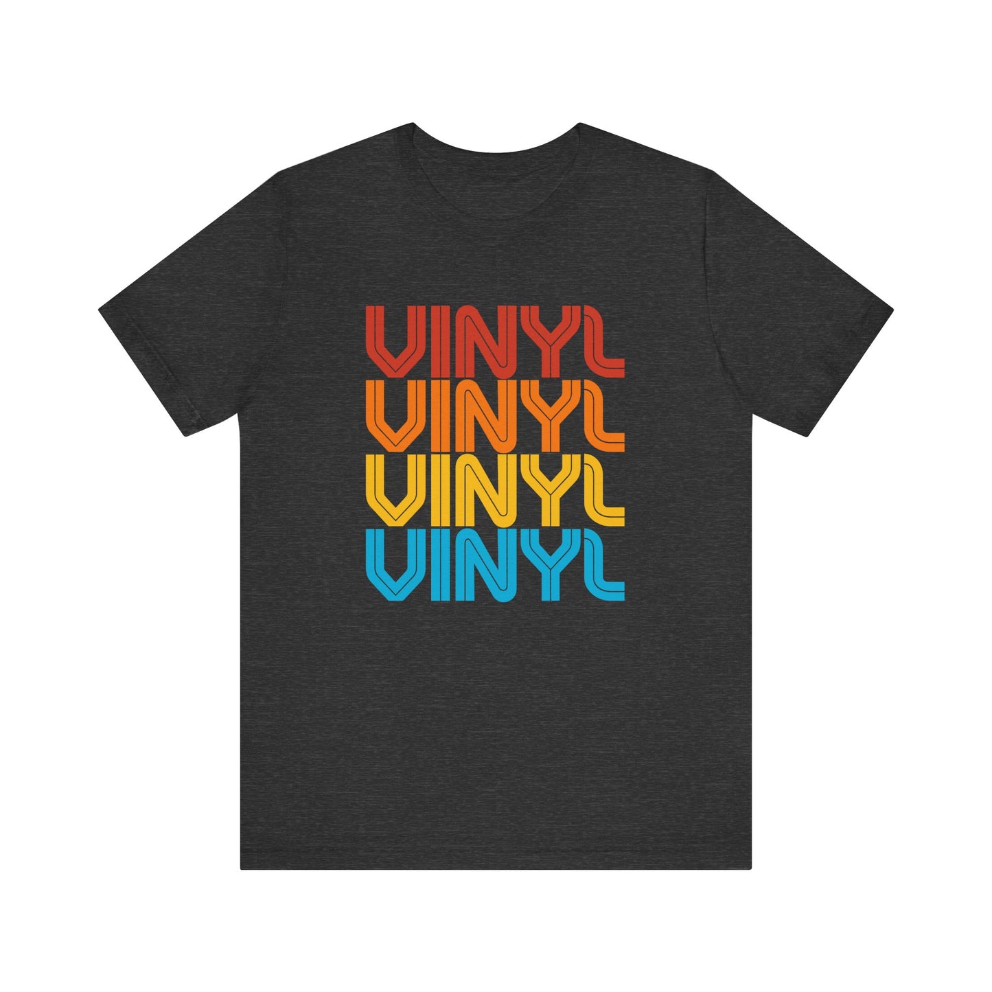 Retro Vinyl T-Shirt - Bold and Colorful Music Lover Design