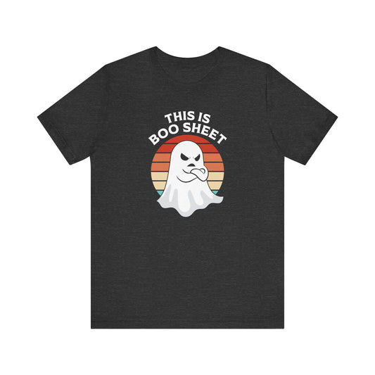 This is Boo Sheet Humorous Halloween Graphic T-Shirt - Goateez Style