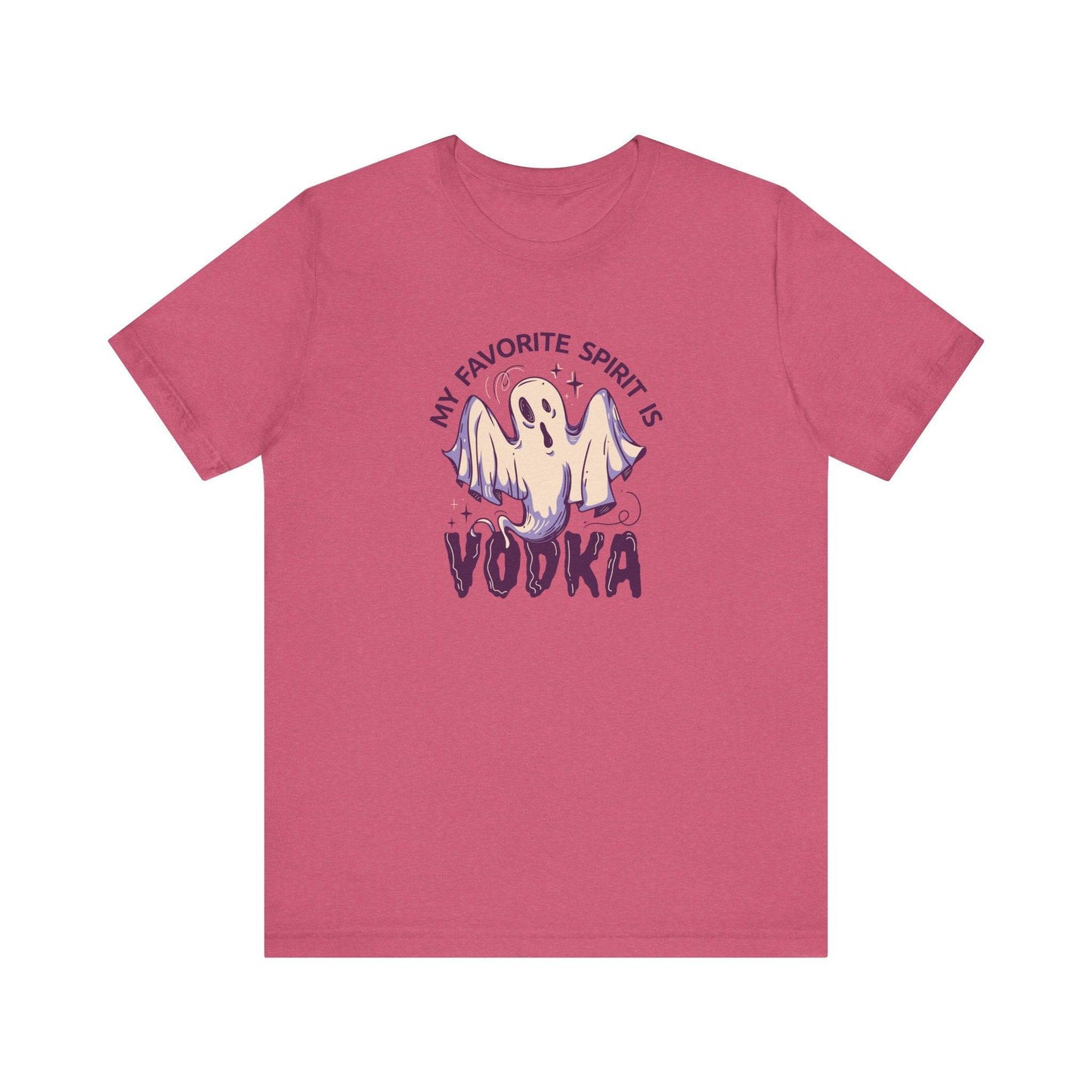 My Favorite Spirit is Vodka Ghost T-Shirt - Funny Halloween Party Tee - Goateez Style
