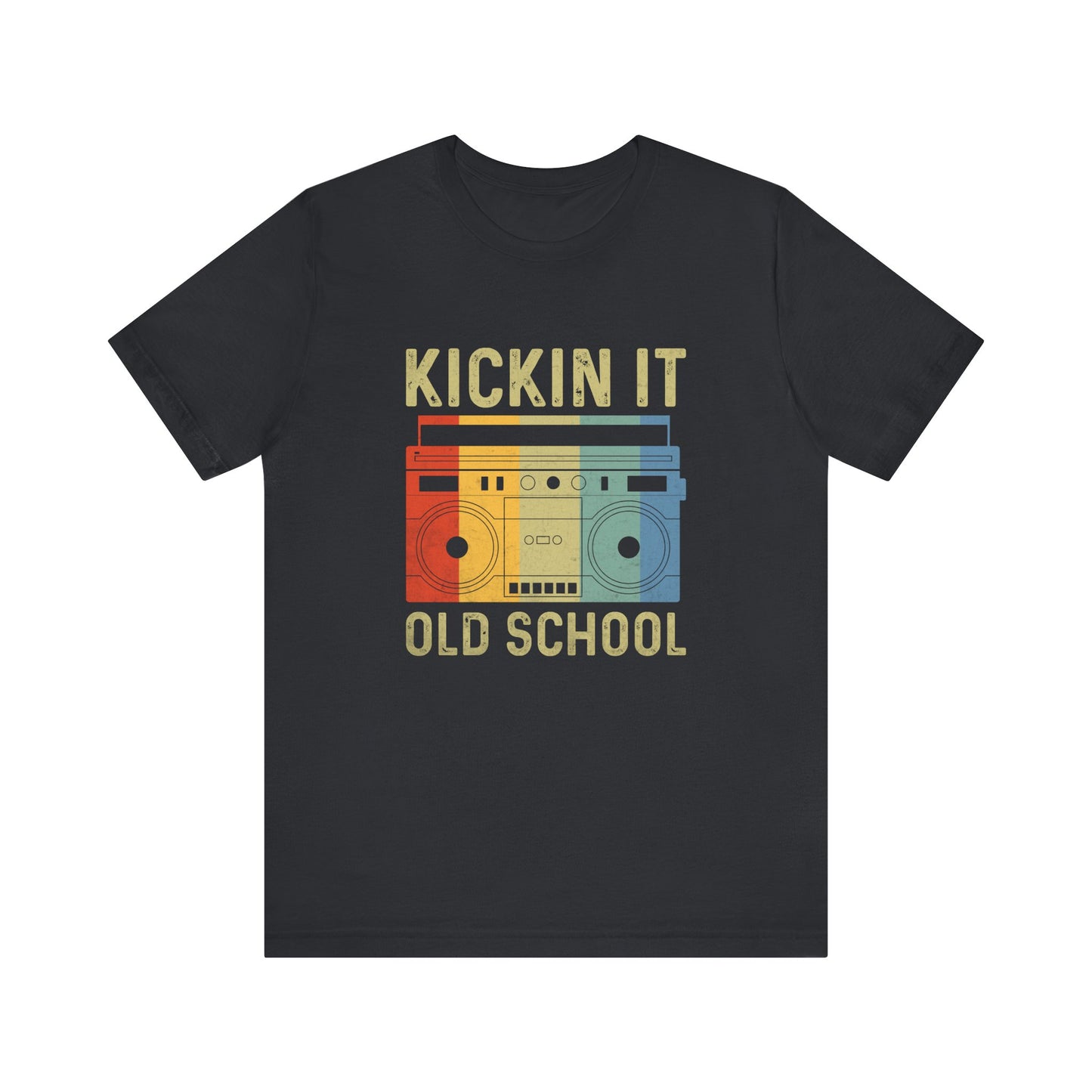 Kickin' It Old School T-Shirt - Retro Boombox Vintage Design