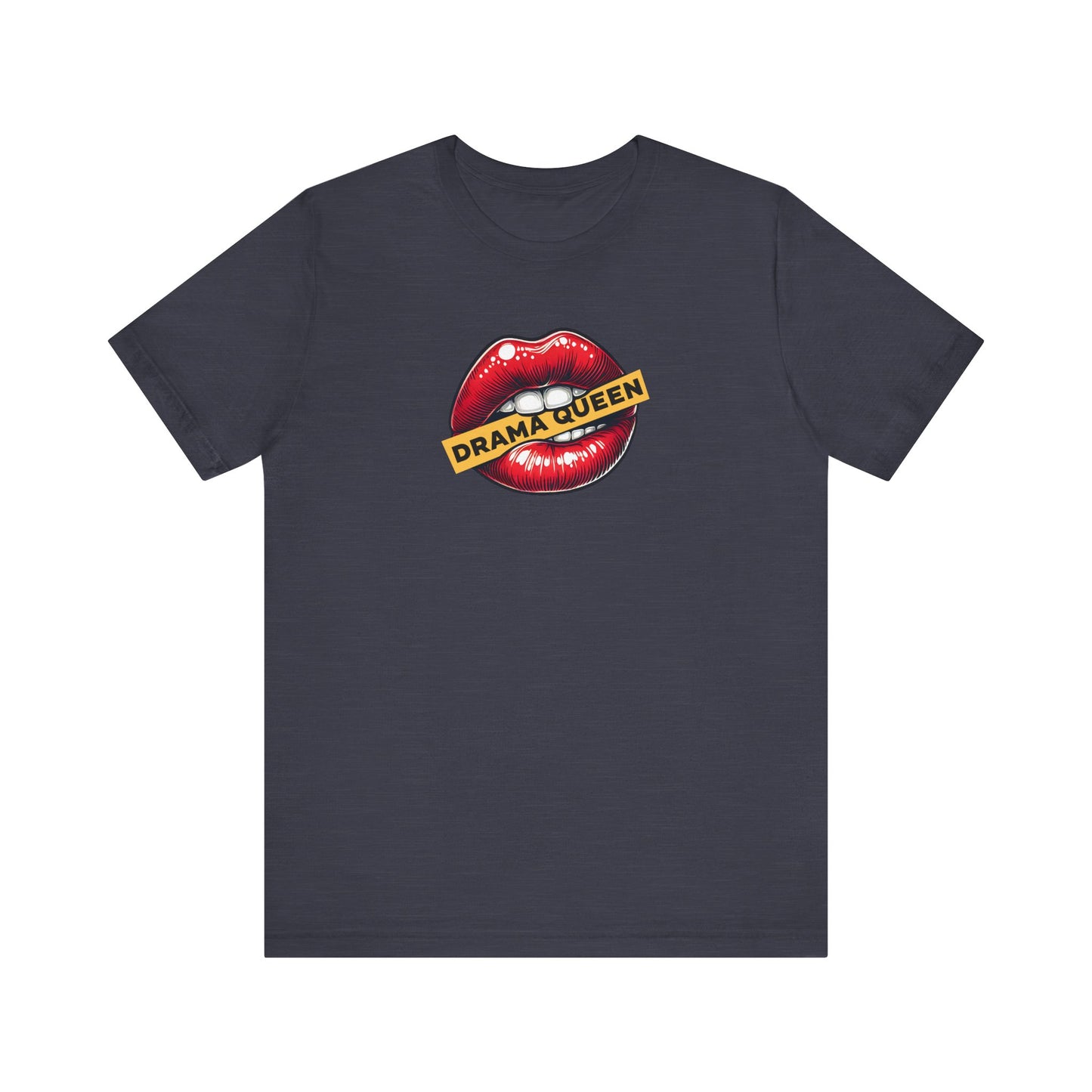Drama Queen T-Shirt - Bold Lips Graphic Tee