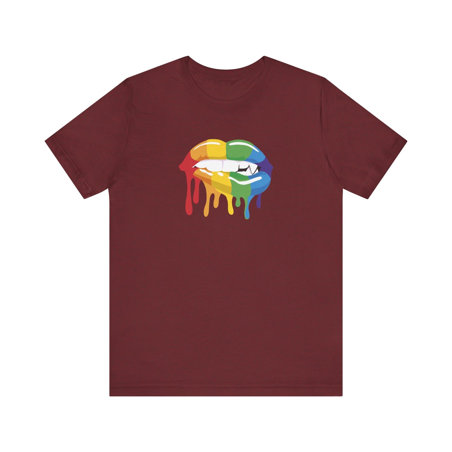 Rainbow Dripping Lips Pride Tee – Sassy LGBTQ Shirt