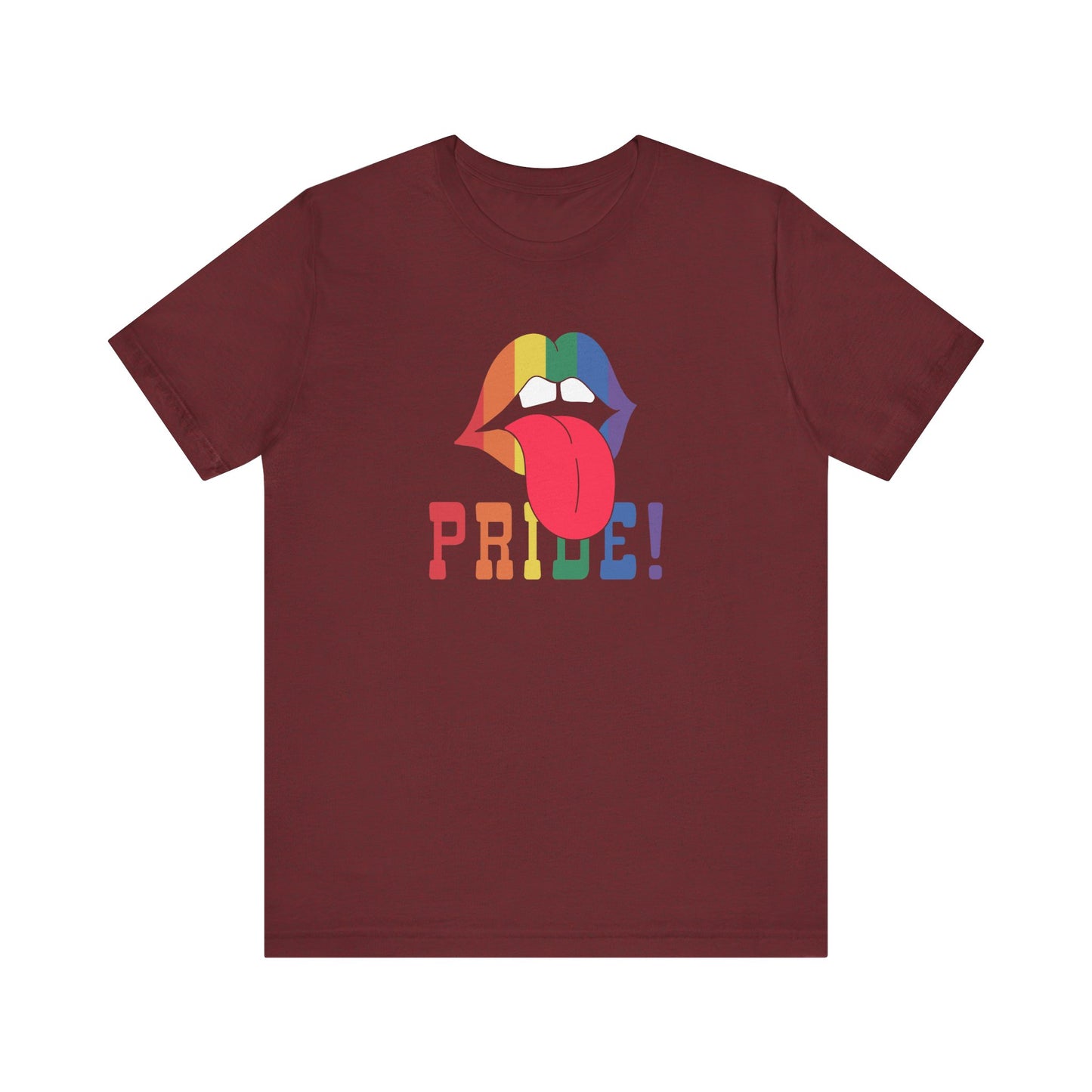 Retro Rainbow Lips Pride Shirt - Bold LGBTQ Graphic Tee