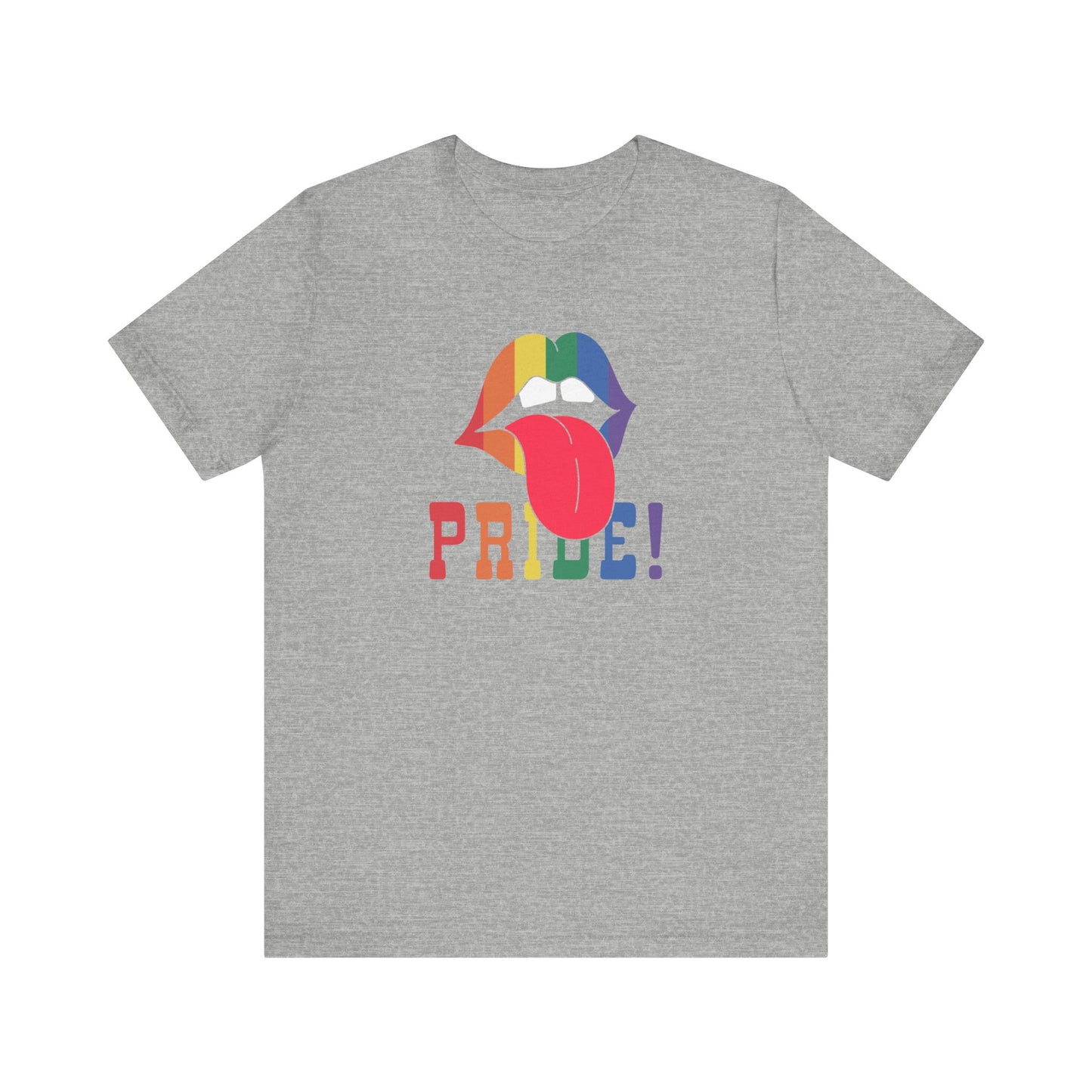 Retro Rainbow Lips Pride Shirt - Bold LGBTQ Graphic Tee