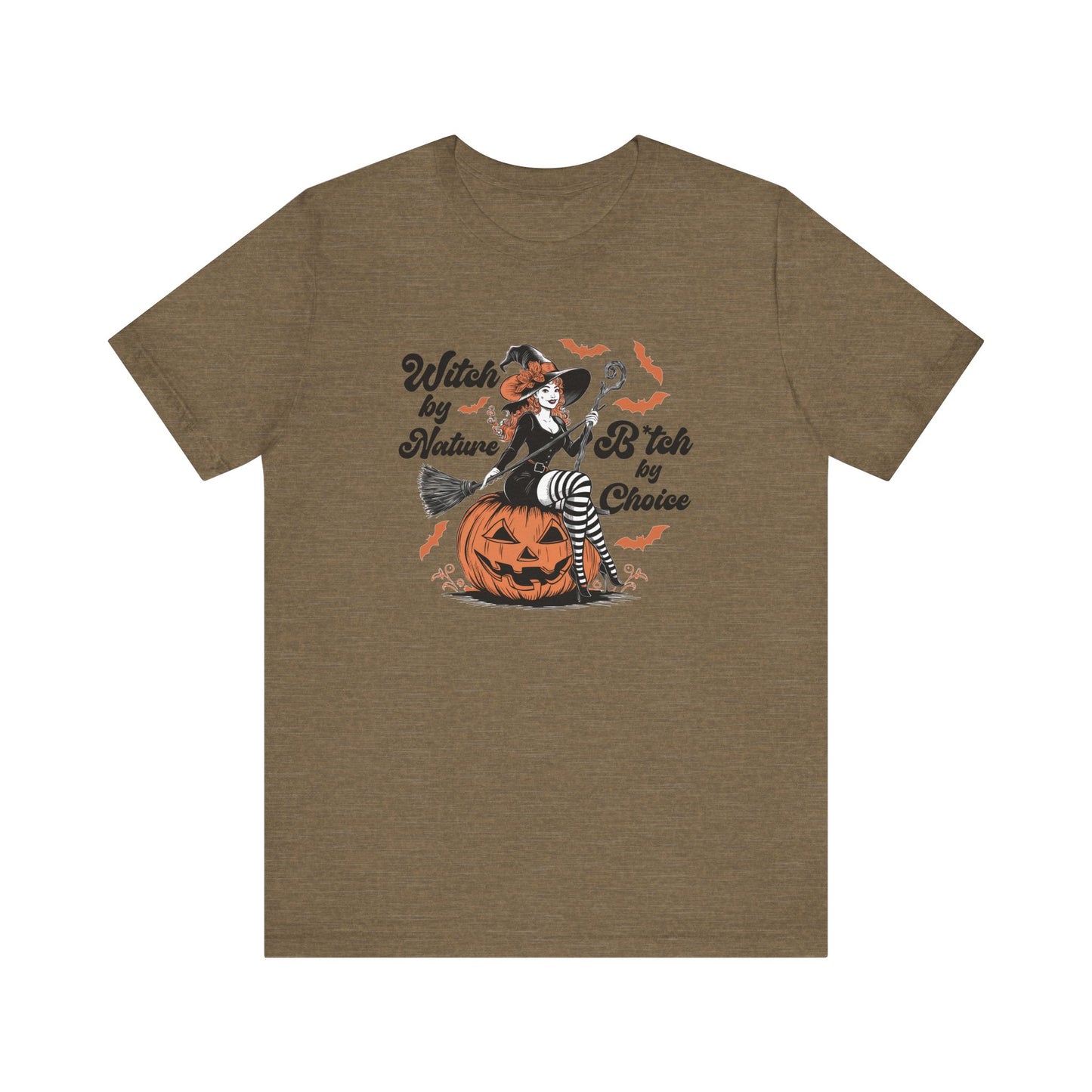 Witch by Nature Shirt, Funny Halloween Witch Pin-Up Tee