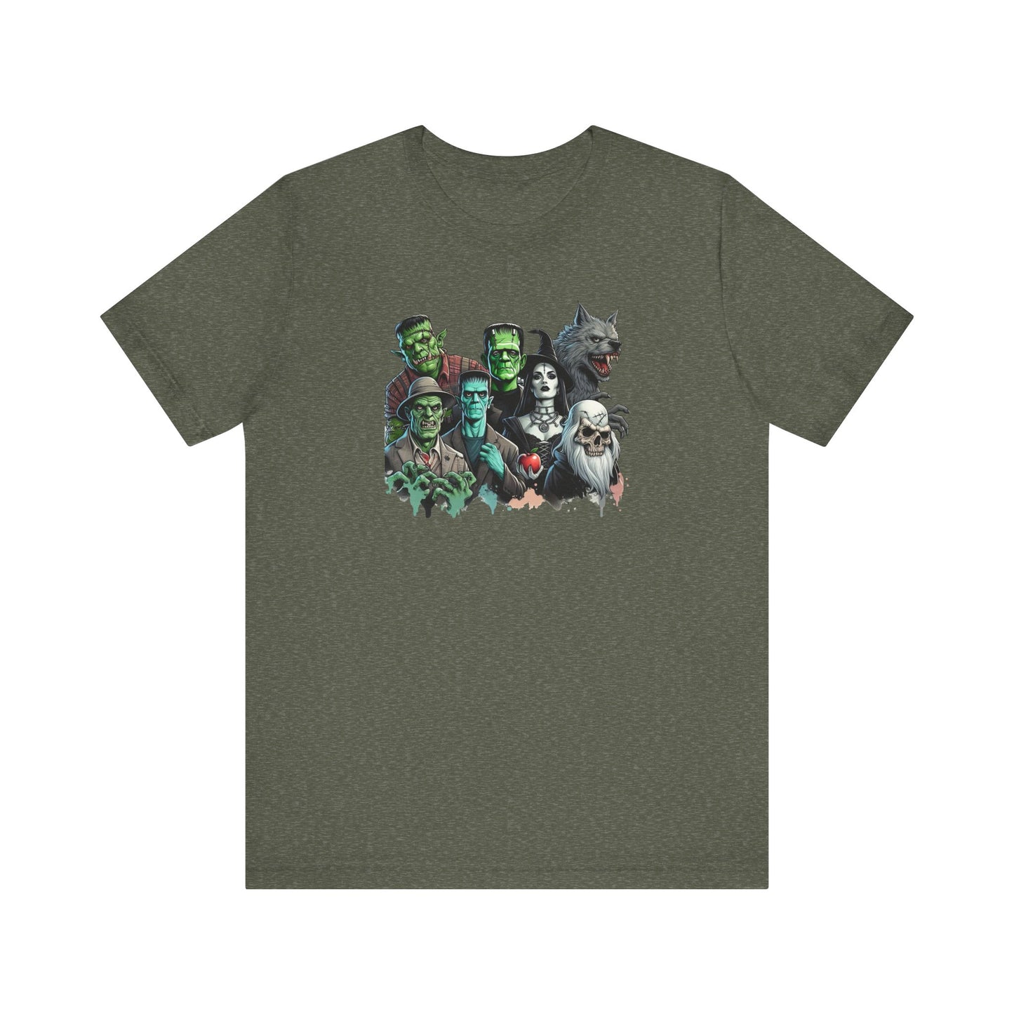 Halloween Monster Mash T-Shirt - Spooky Classic Monsters Design - Goateez Style