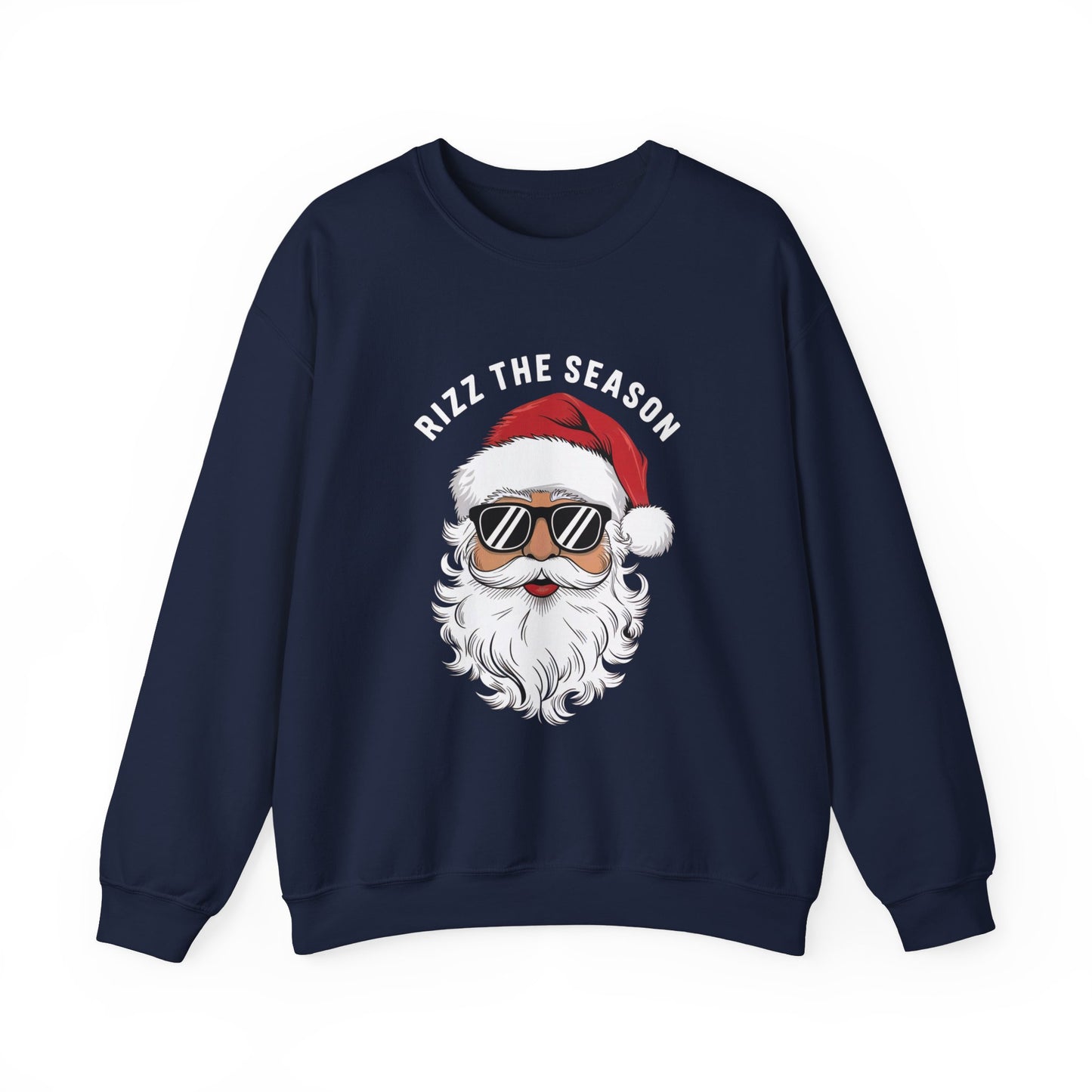 Rizz the Season Sweatshirt - Funny Cool Santa Christmas Design - Goateez Style