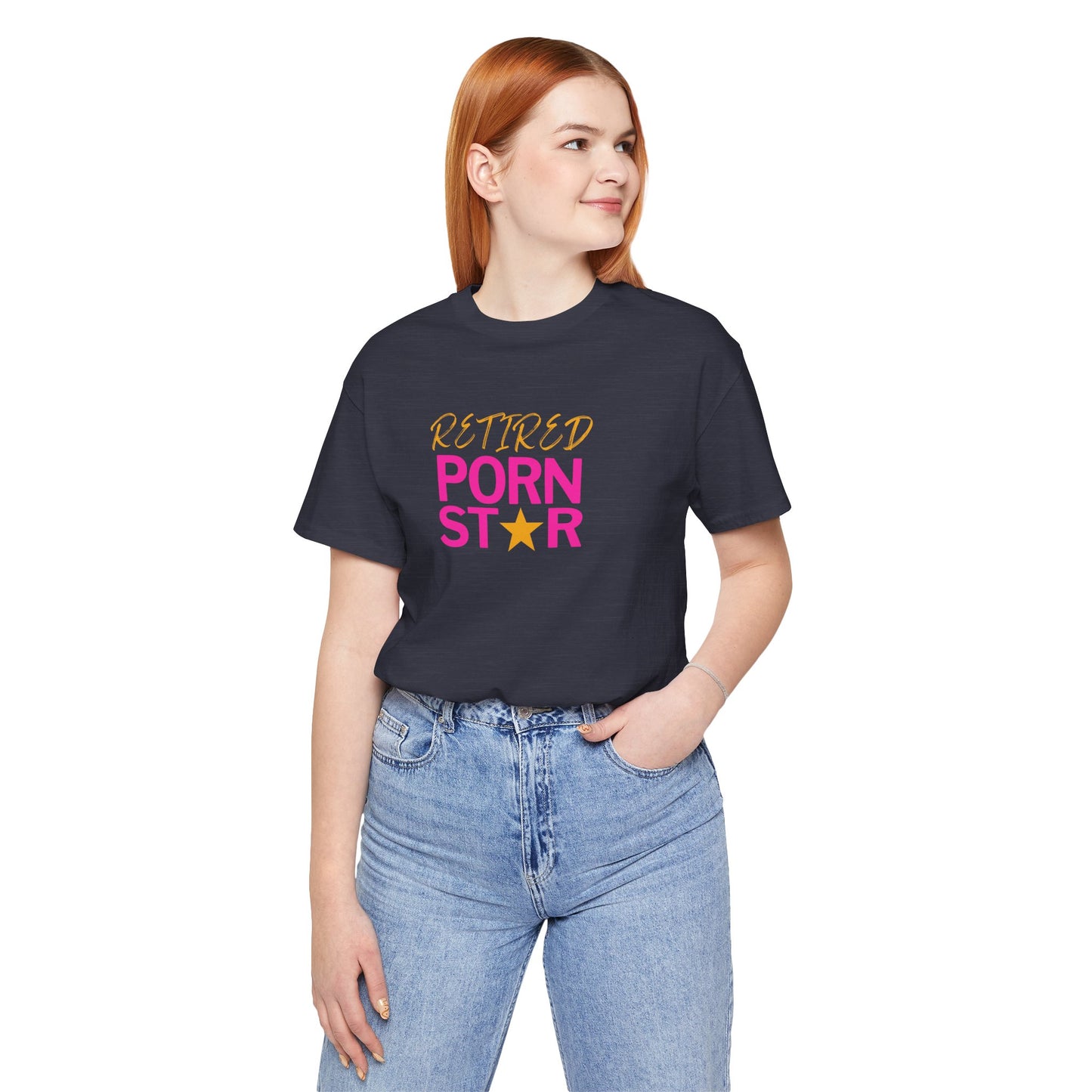 Retired Porn Star T-Shirt - Funny Cheeky Adult Humor Tee - Goateez Style