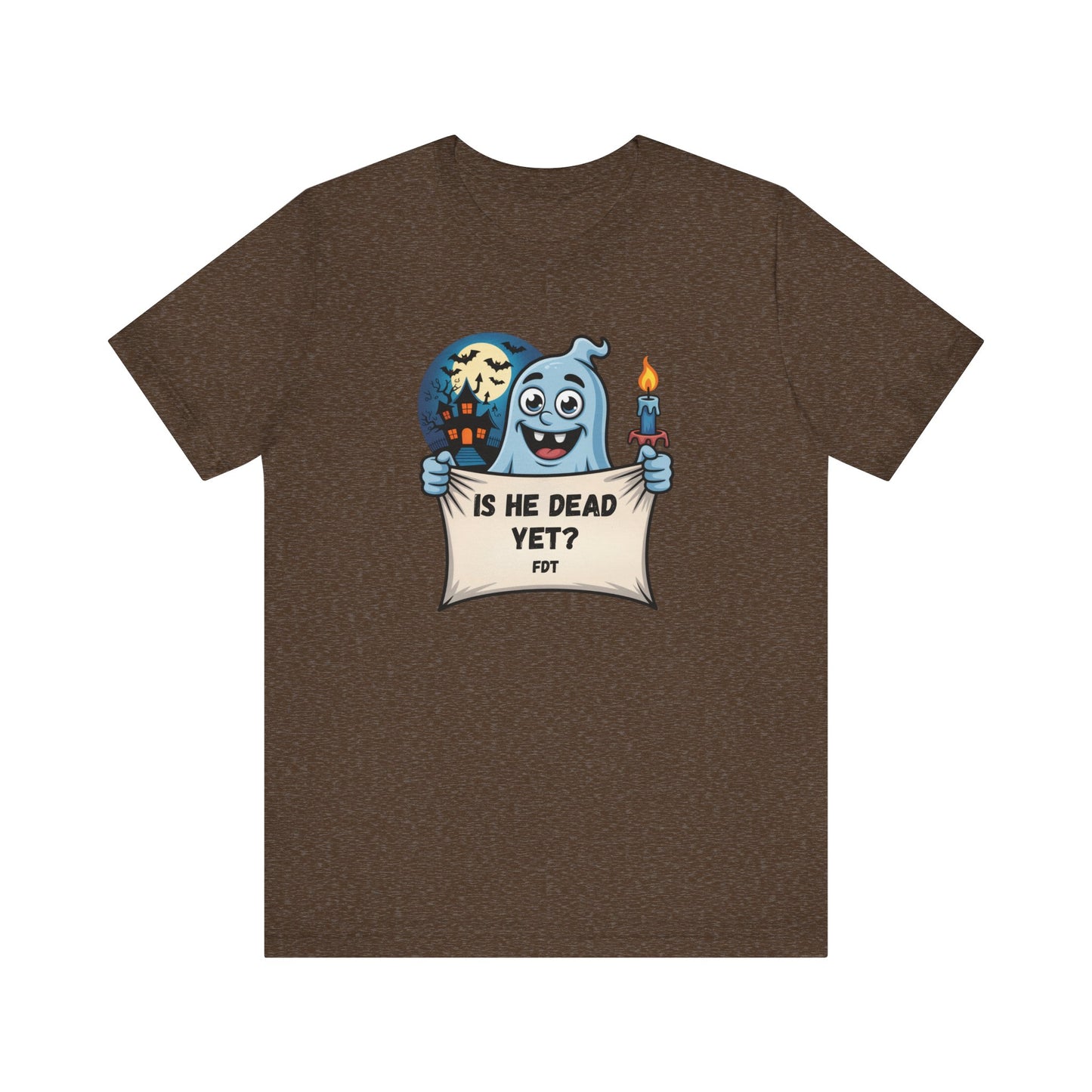 Funny Ghost Halloween T-Shirt - Is He Dead Yet Tee