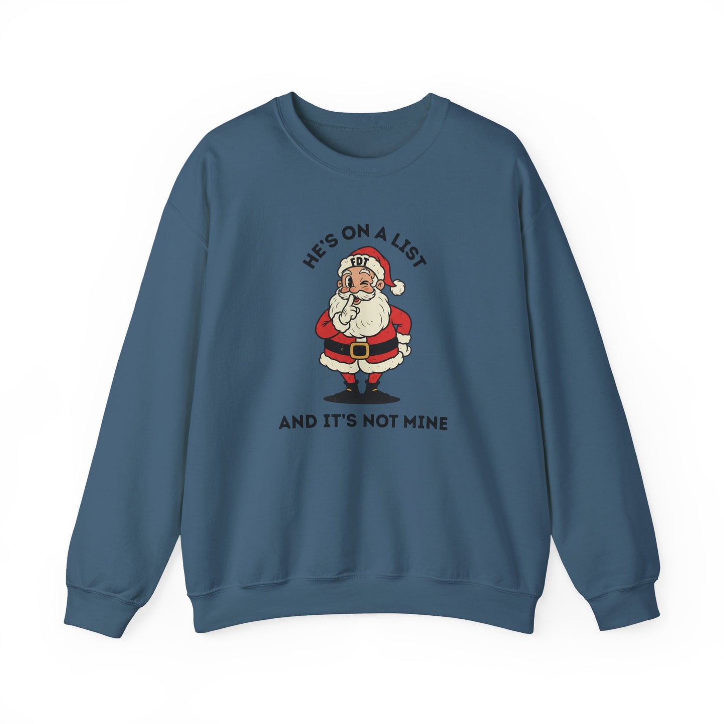 FDT Santa Sweatshirt Anti Trump Political Christmas Humor