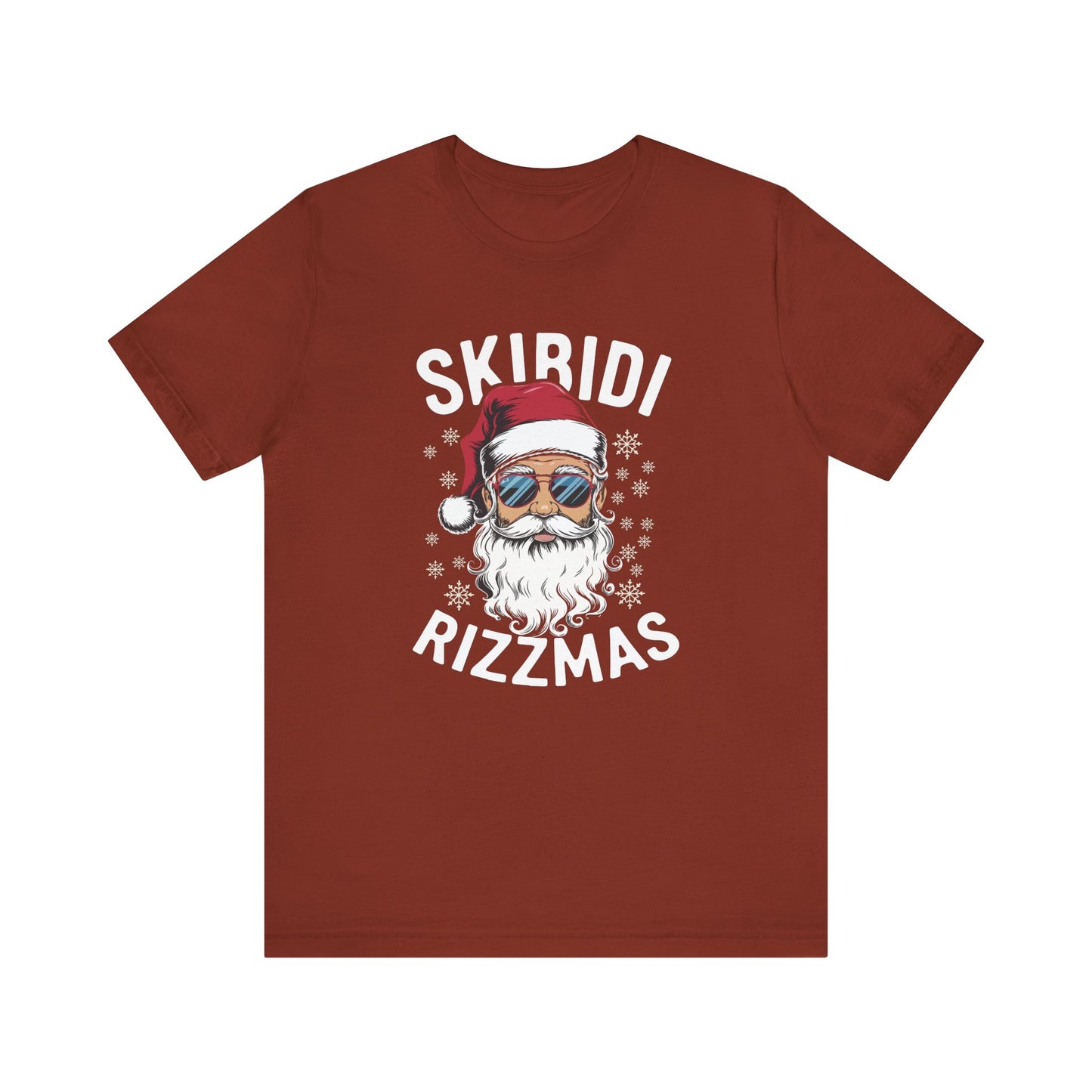 Skibidi Rizzmas T-Shirt - Funny Cool Santa Christmas Design - Goateez Style