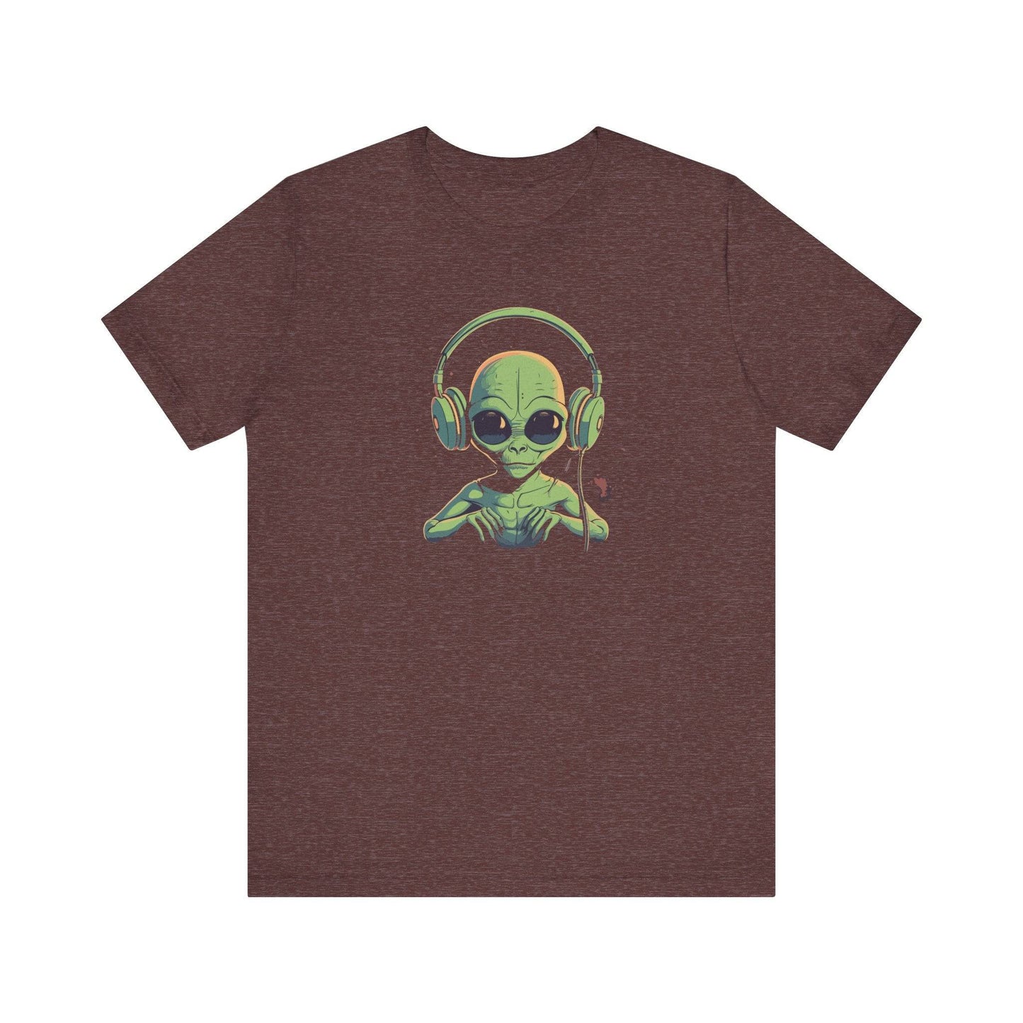 Alien Music Lover T-Shirt - Fun Extraterrestrial Fan Tee - Goateez Style