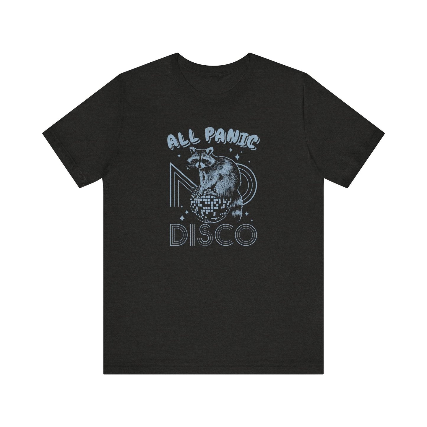 All Panic No Disco Raccoon T-Shirt - Funny Retro Design - Goateez Style