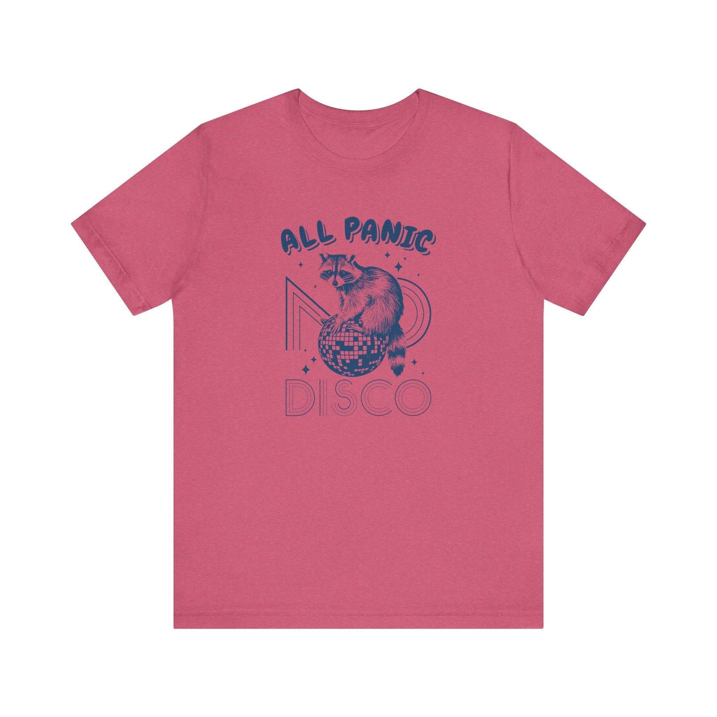 All Panic No Disco Raccoon T-Shirt - Funny Retro Design - Goateez Style