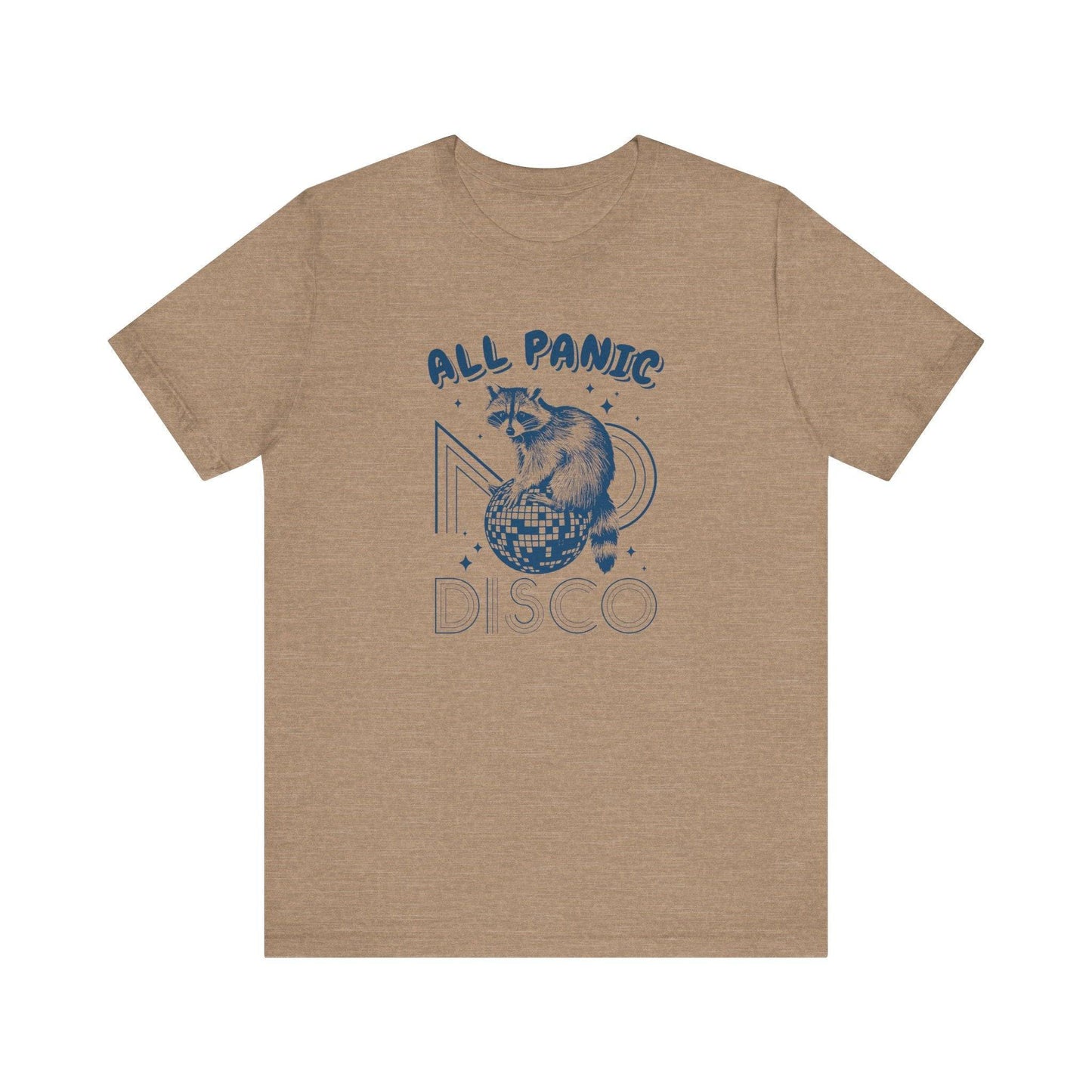 All Panic No Disco Raccoon T-Shirt - Funny Retro Design - Goateez Style