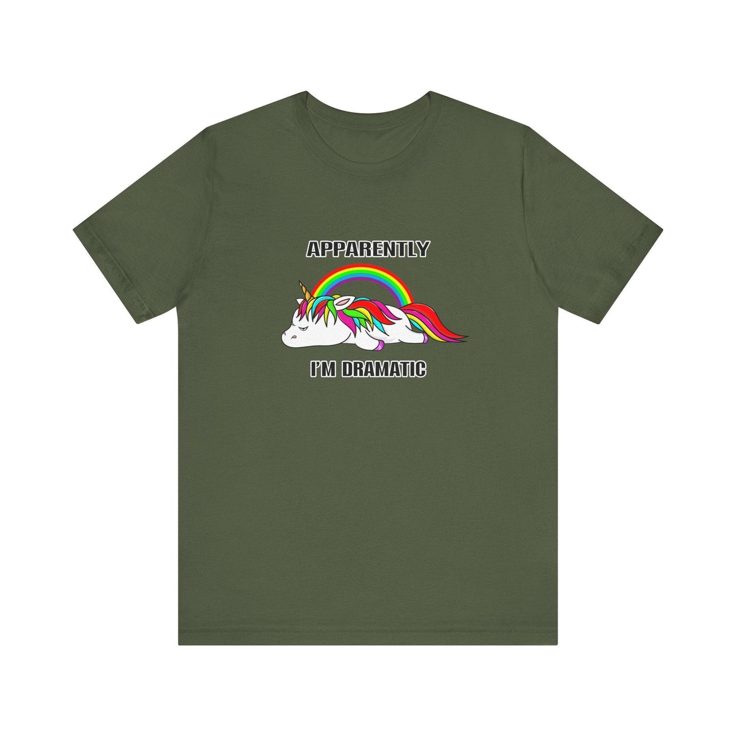 Apparently I'm Dramatic Unicorn T-Shirt - Funny Rainbow Tee - Goateez Style