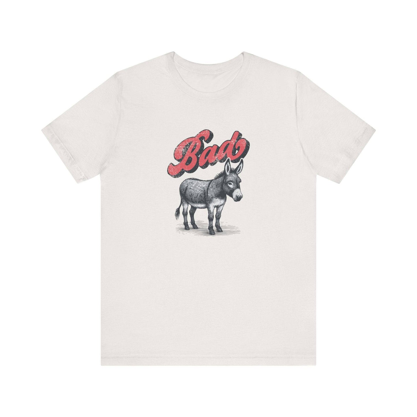 Bad Ass Donkey Funny T-Shirt - Quirky Animal Humor Tee - Goateez Style