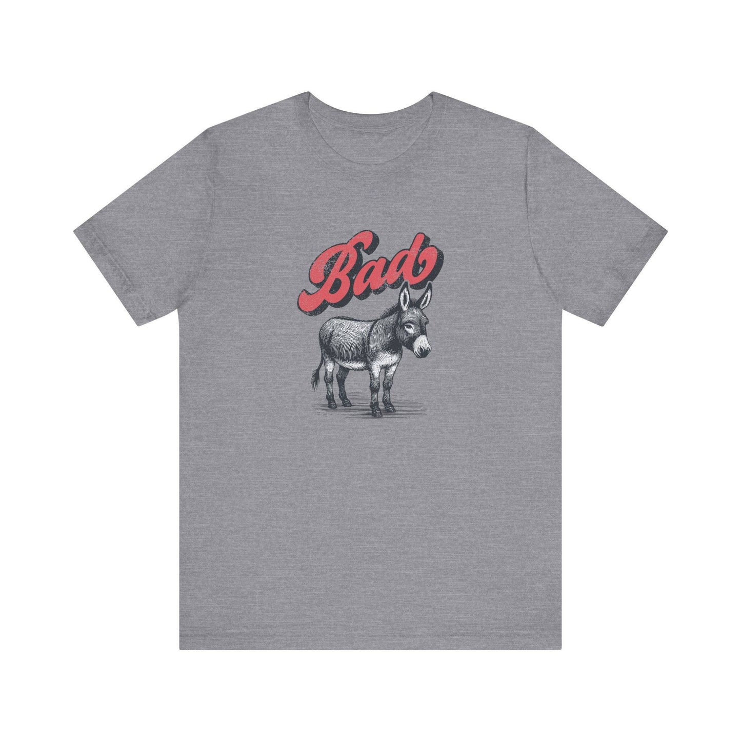 Bad Ass Donkey Funny T-Shirt - Quirky Animal Humor Tee - Goateez Style