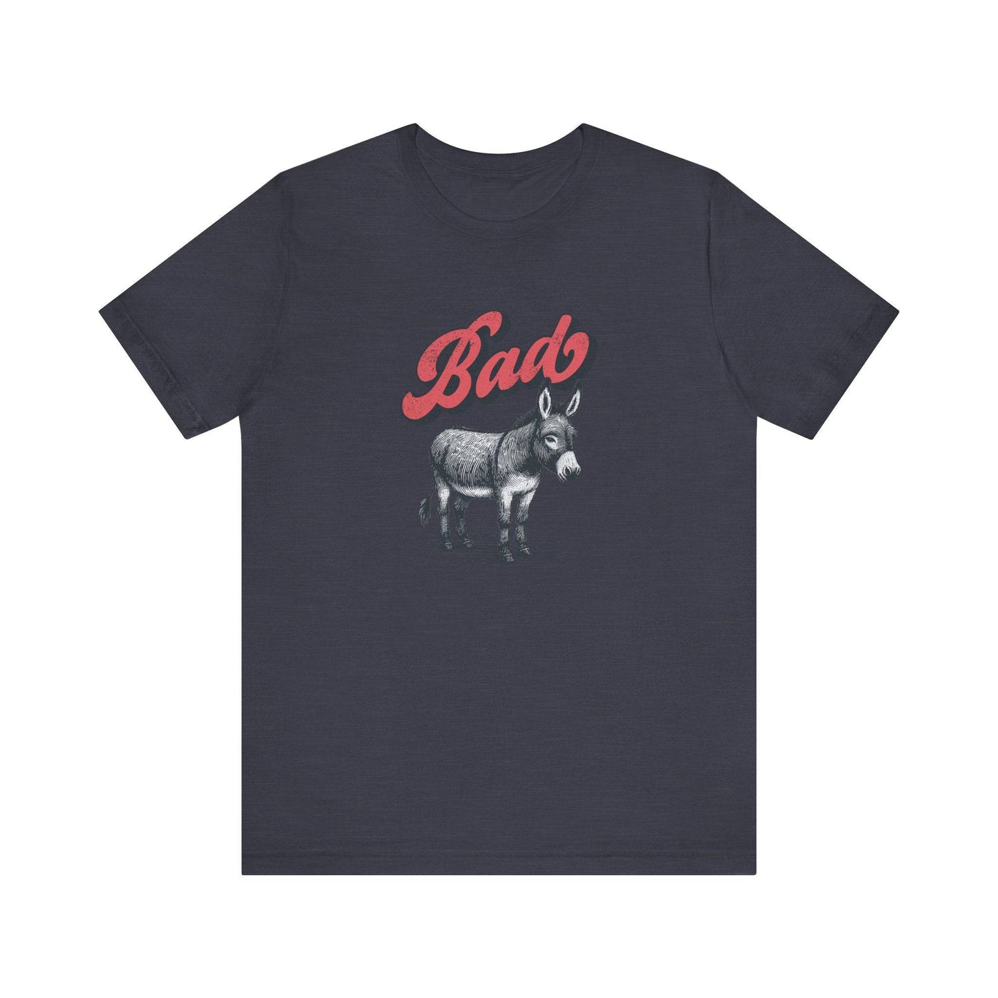 Bad Ass Donkey Funny T-Shirt - Quirky Animal Humor Tee - Goateez Style