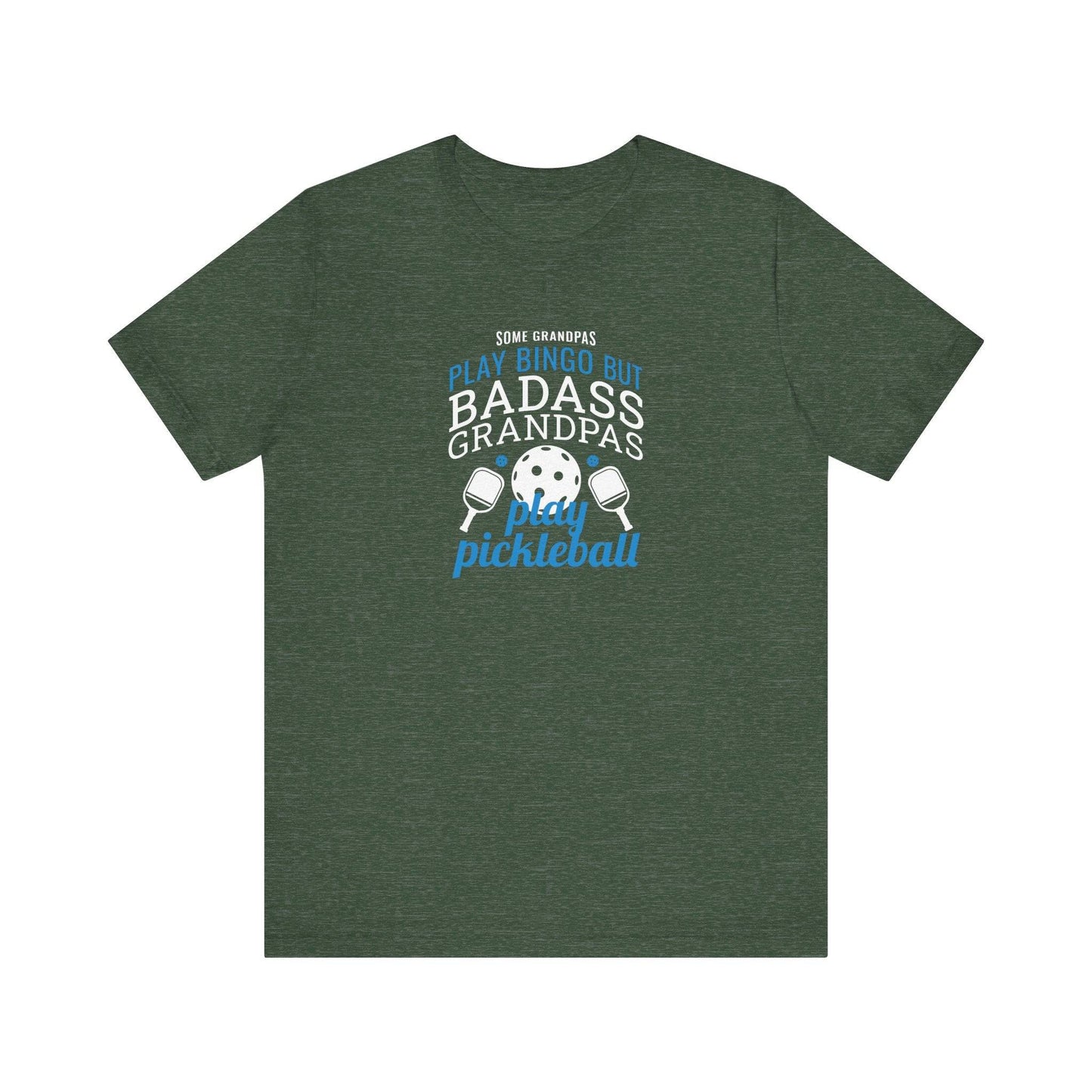 Badass Grandpas Play Pickleball T-Shirt - Funny Pickleball Grandpa Tee - Goateez Style