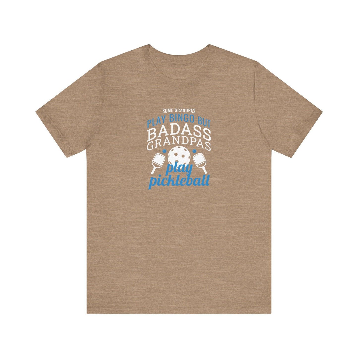 Badass Grandpas Play Pickleball T-Shirt - Funny Pickleball Grandpa Tee - Goateez Style