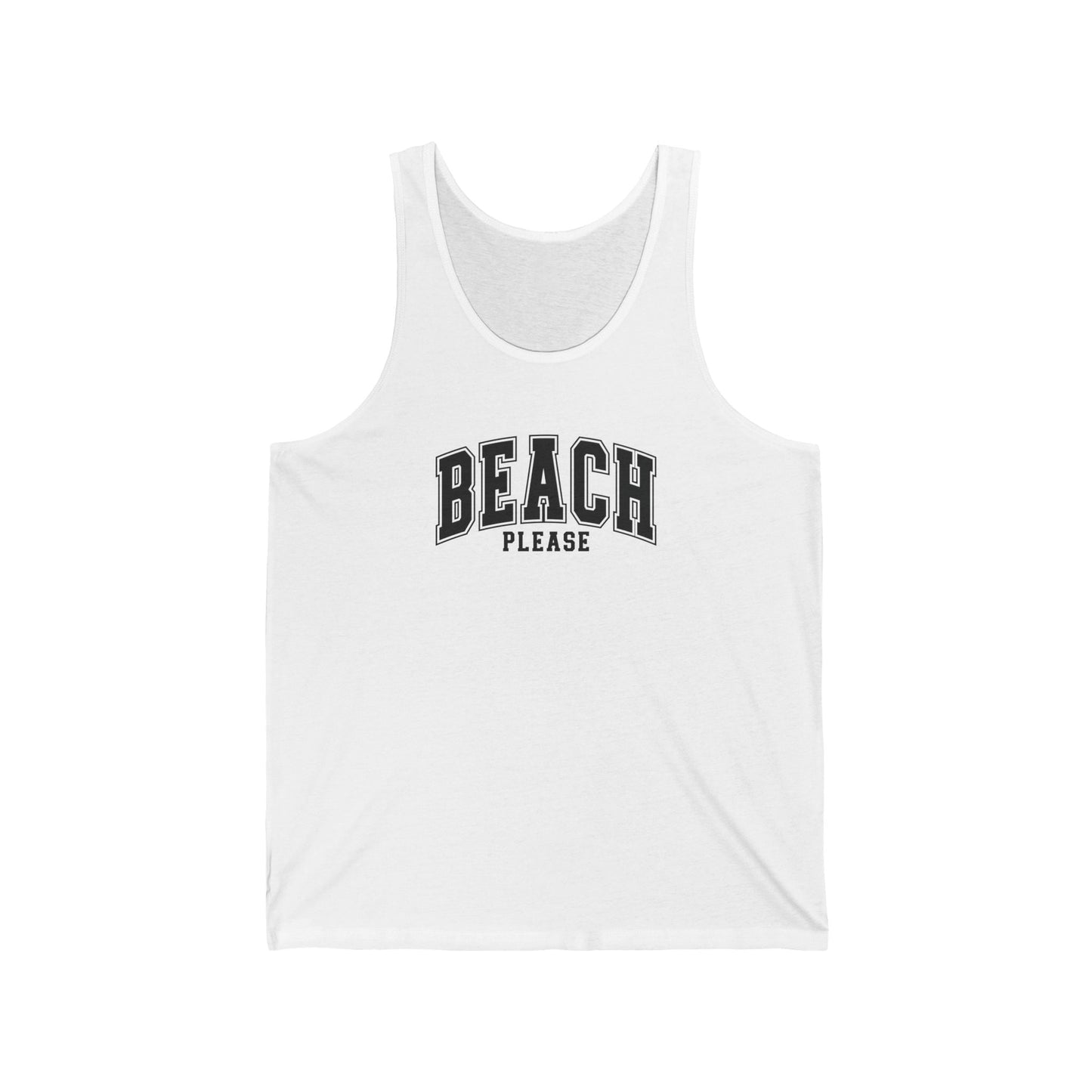 Beach Please Tank Top - Fun Summer Design - Goateez Style