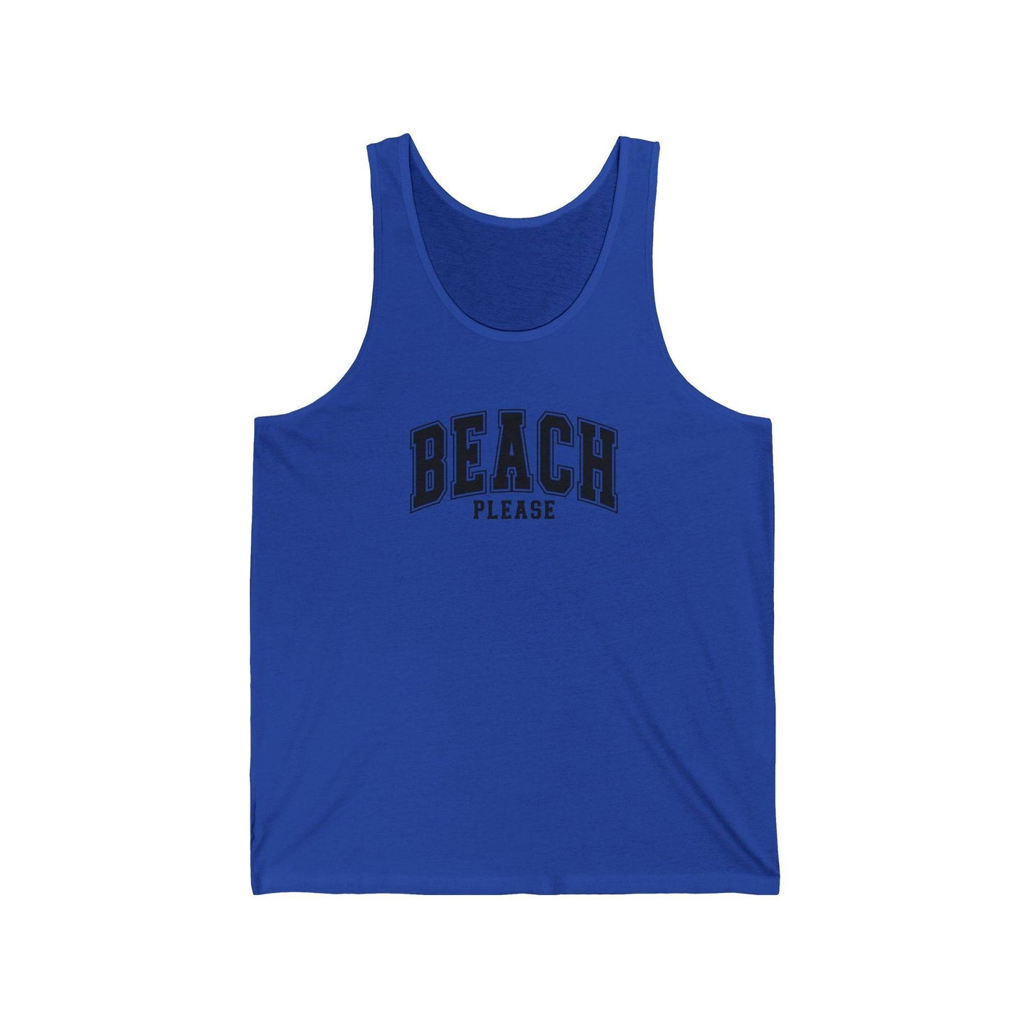 Beach Please Tank Top - Fun Summer Design - Goateez Style