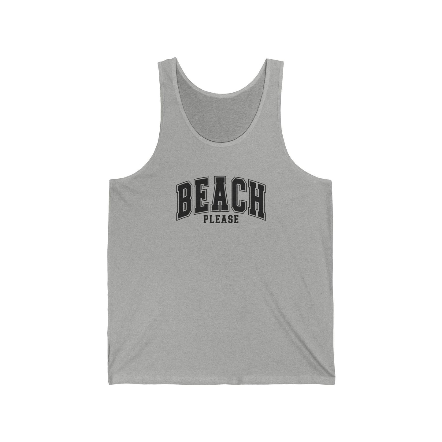 Beach Please Tank Top - Fun Summer Design - Goateez Style