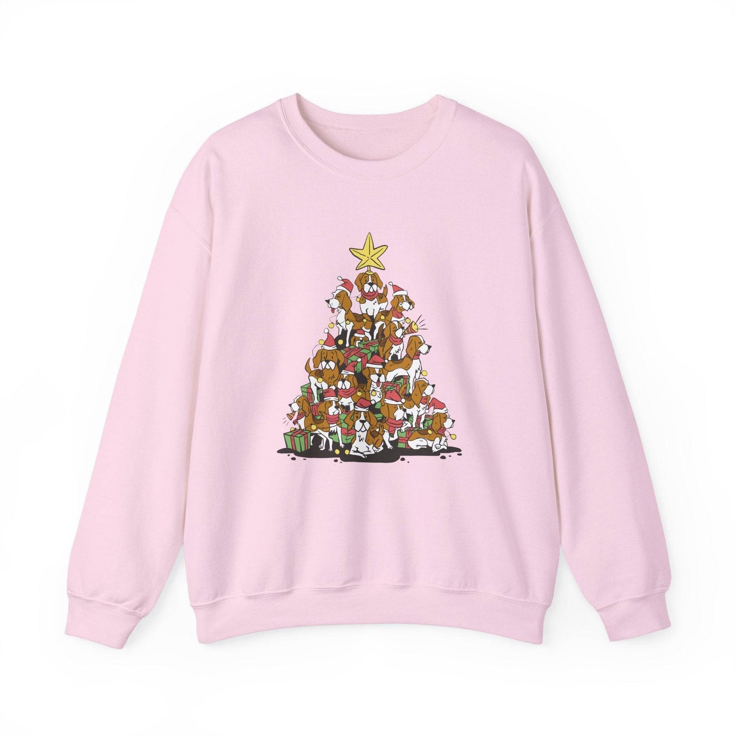 Beagle Christmas Tree Sweatshirt - Fun Holiday Dog Lover Design - Goateez Style