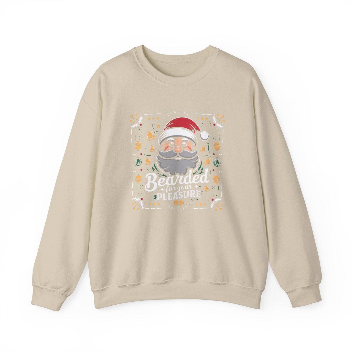 Bearded for Your Pleasure Funny Santa Christmas Sweatshirt - Goateez Style