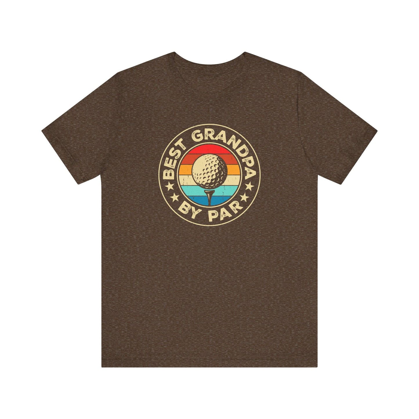 Best Grandpa By Par - Retro Golf T-Shirt - Goateez Style