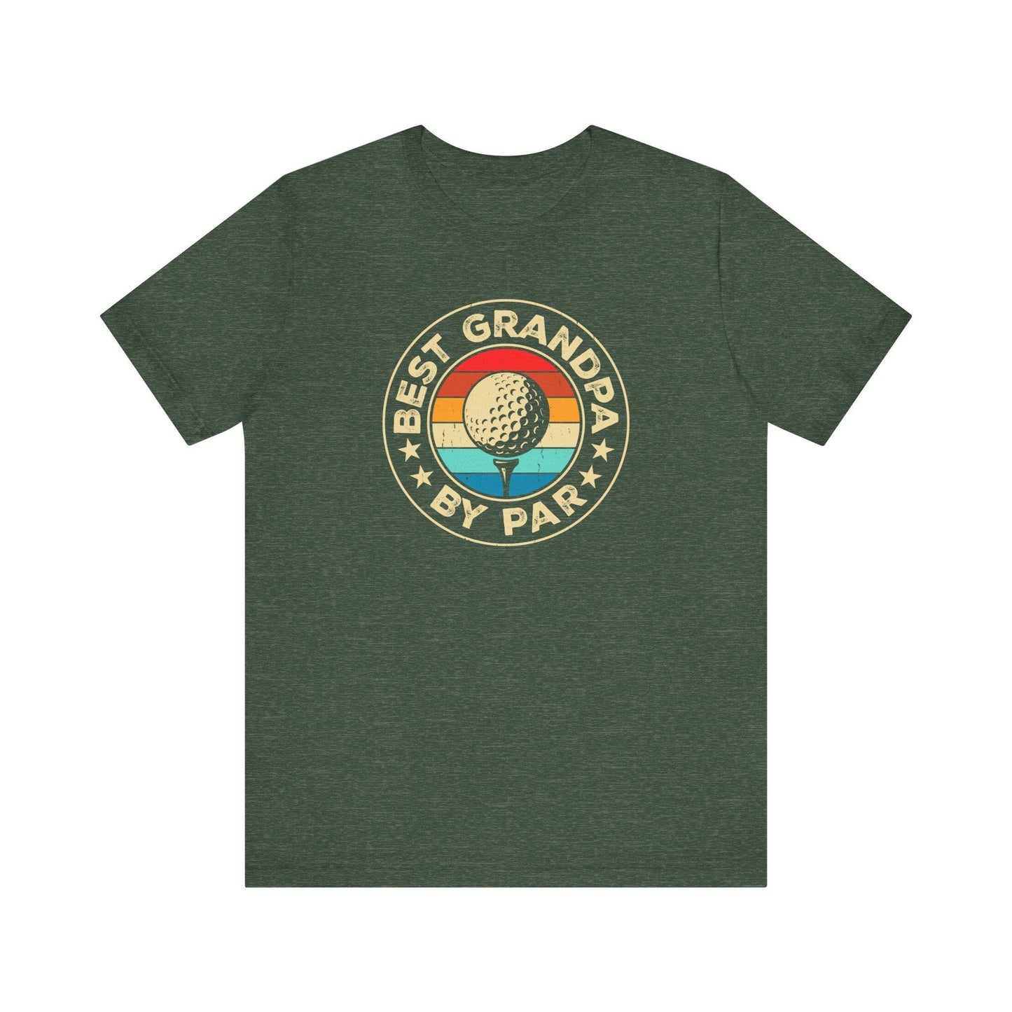 Best Grandpa By Par - Retro Golf T-Shirt - Goateez Style