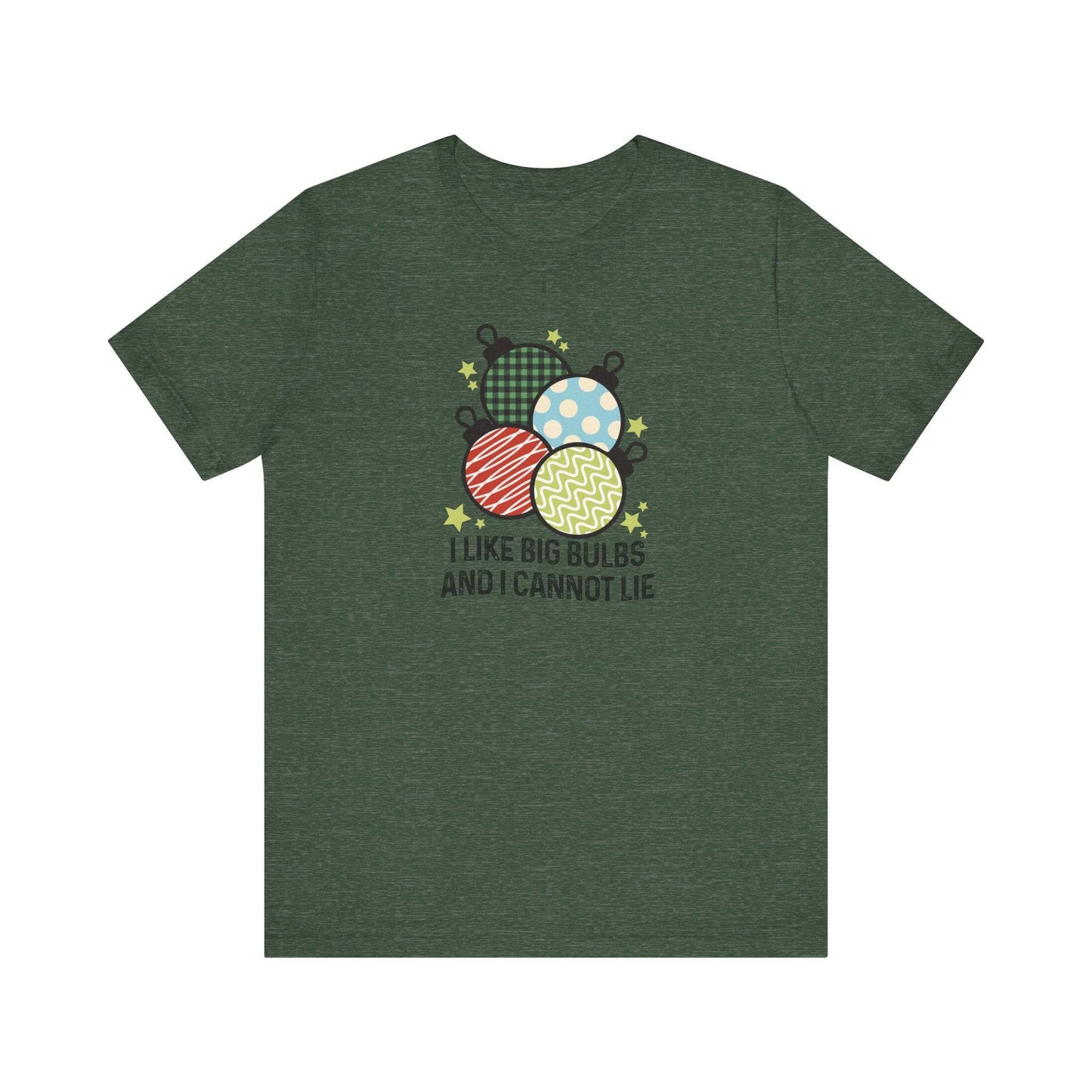 Big Bulbs Christmas T-Shirt - Festive Ornament Fun - Goateez Style