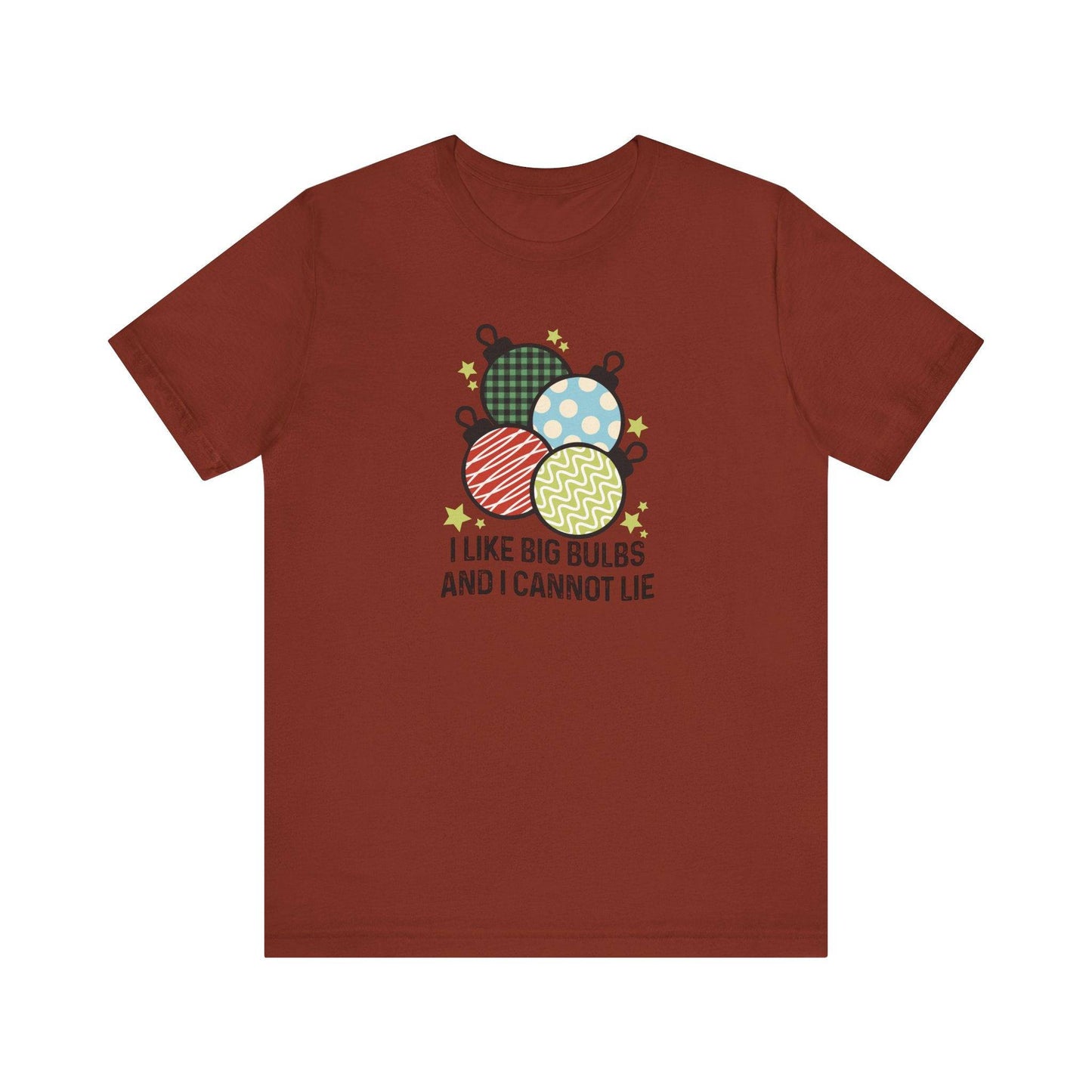 Big Bulbs Christmas T-Shirt - Festive Ornament Fun - Goateez Style