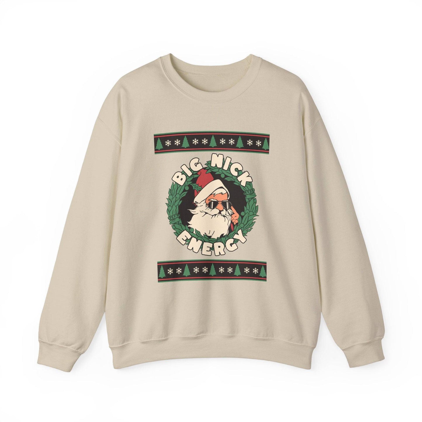 Big Nick Energy Funny Santa Christmas Sweatshirt Gift - Goateez Style